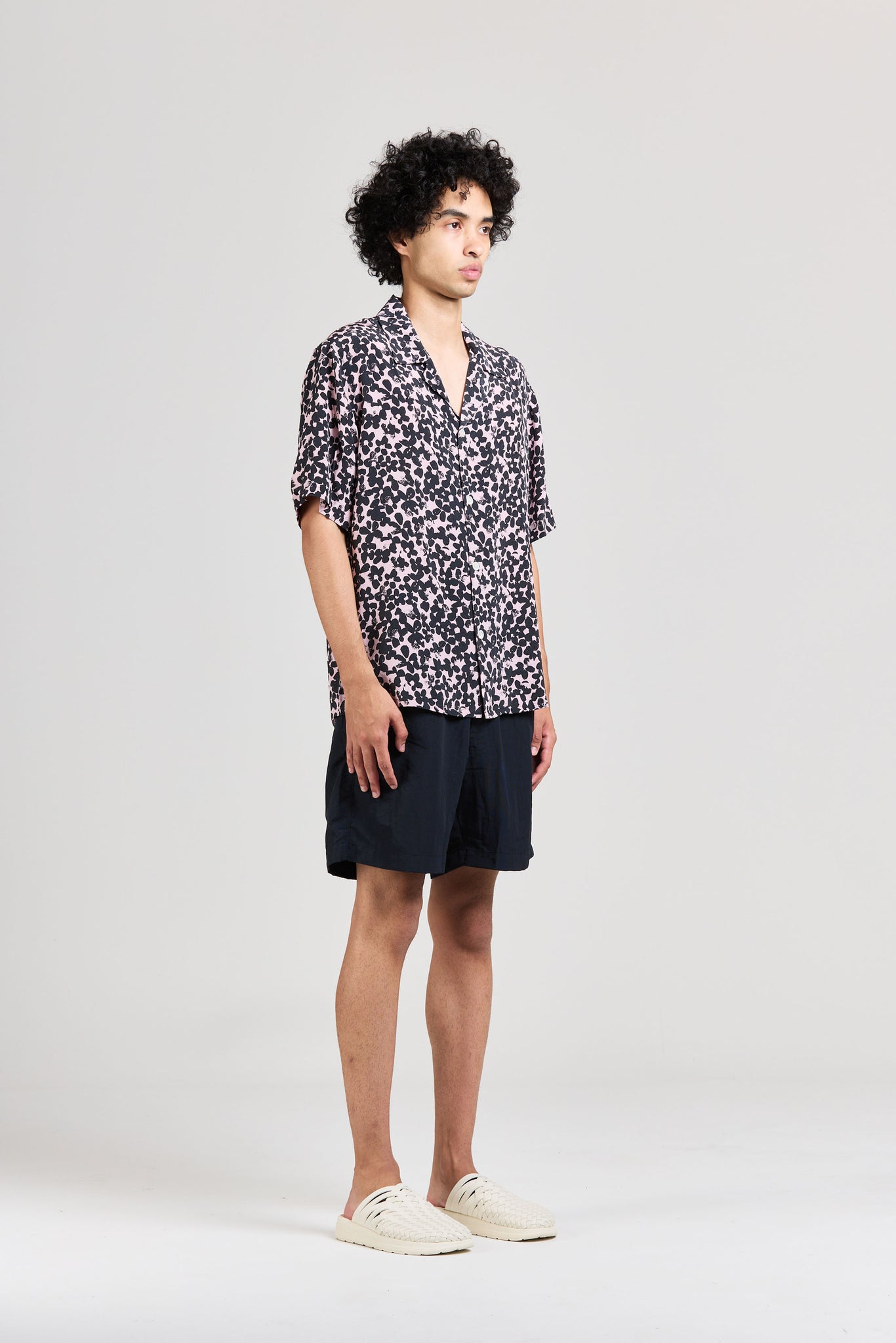 Silk Mid West Short Sleeve, Flower Print, Lotus