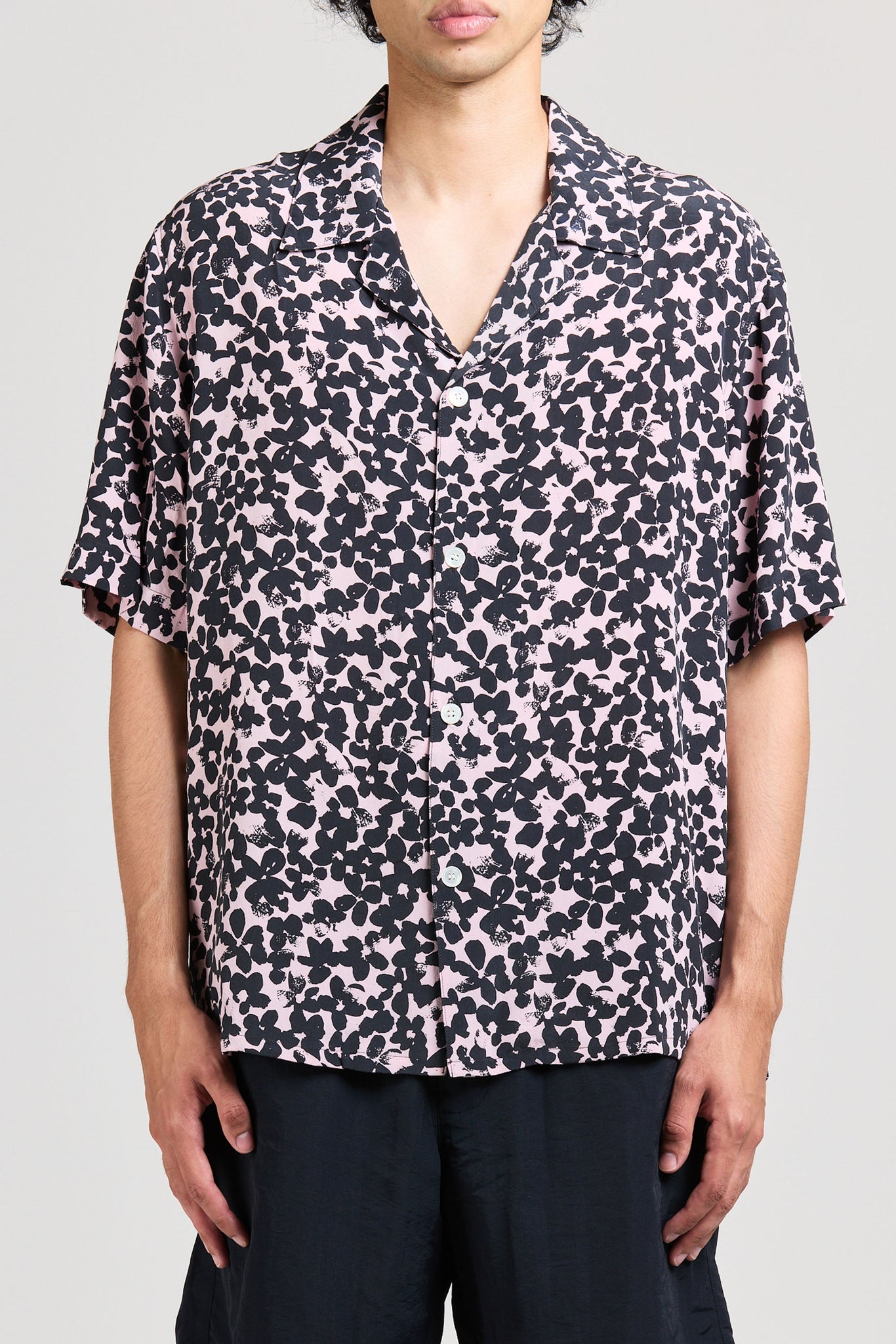 Silk Mid West Short Sleeve, Flower Print, Lotus