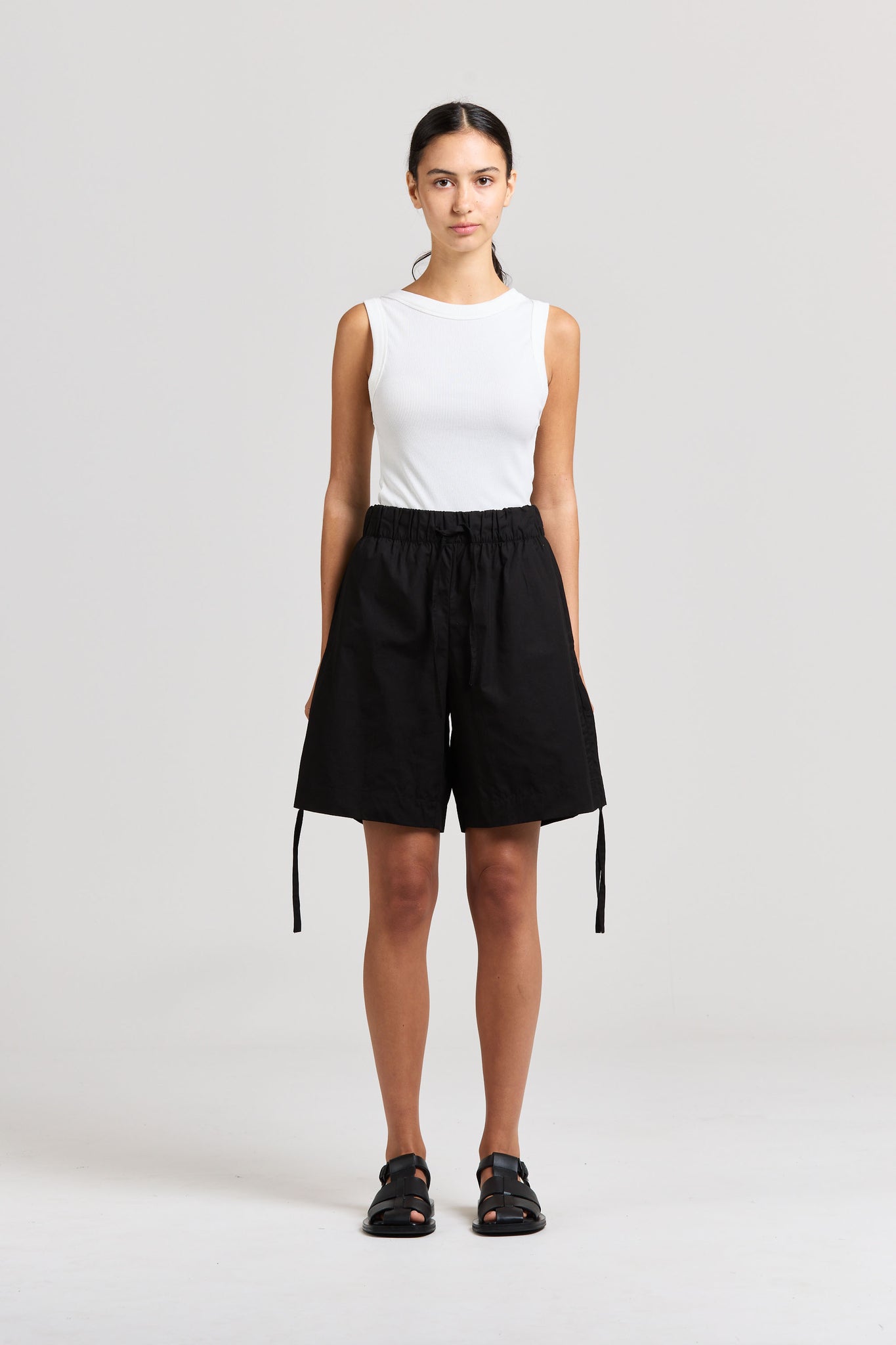 Soda Tie Short, Poplin, Black