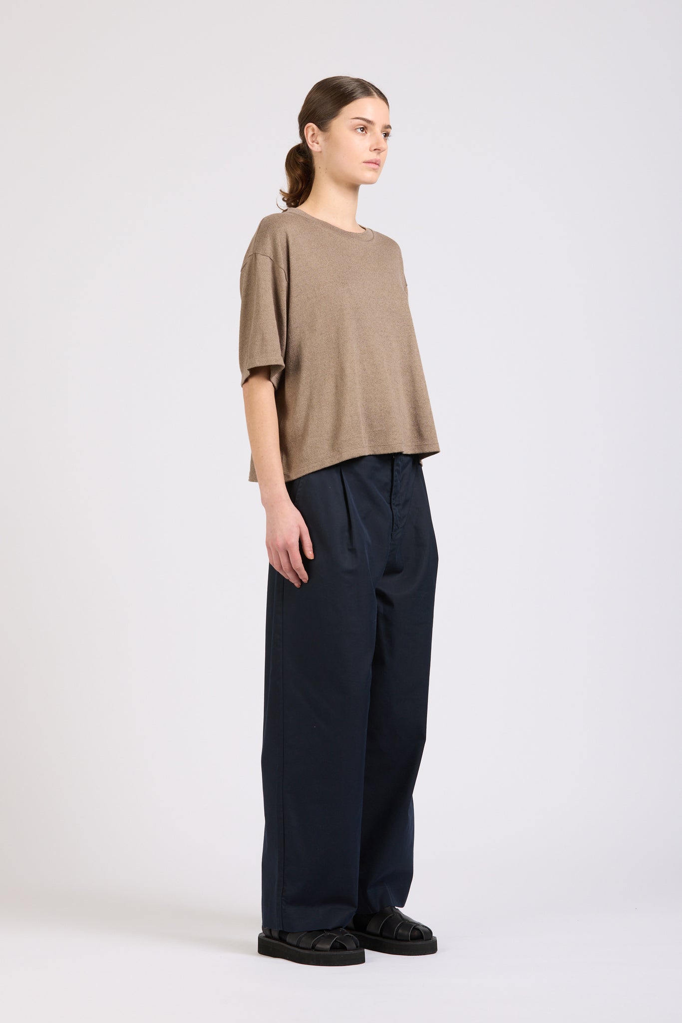 Bug Tee, Linen Cotton, Mushroom