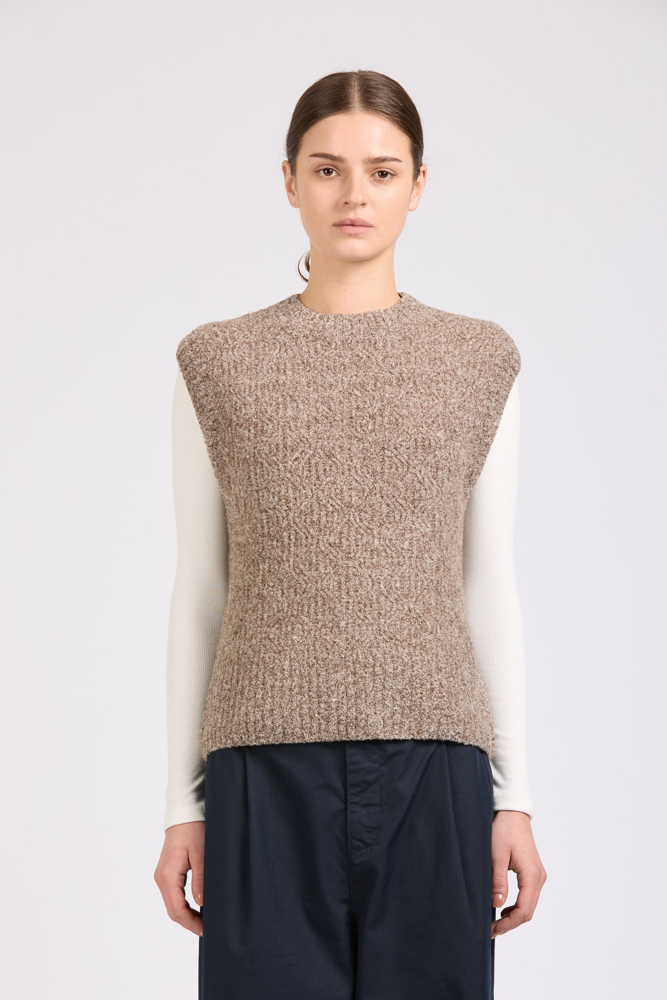 Club Alpaca Vest, Hazel