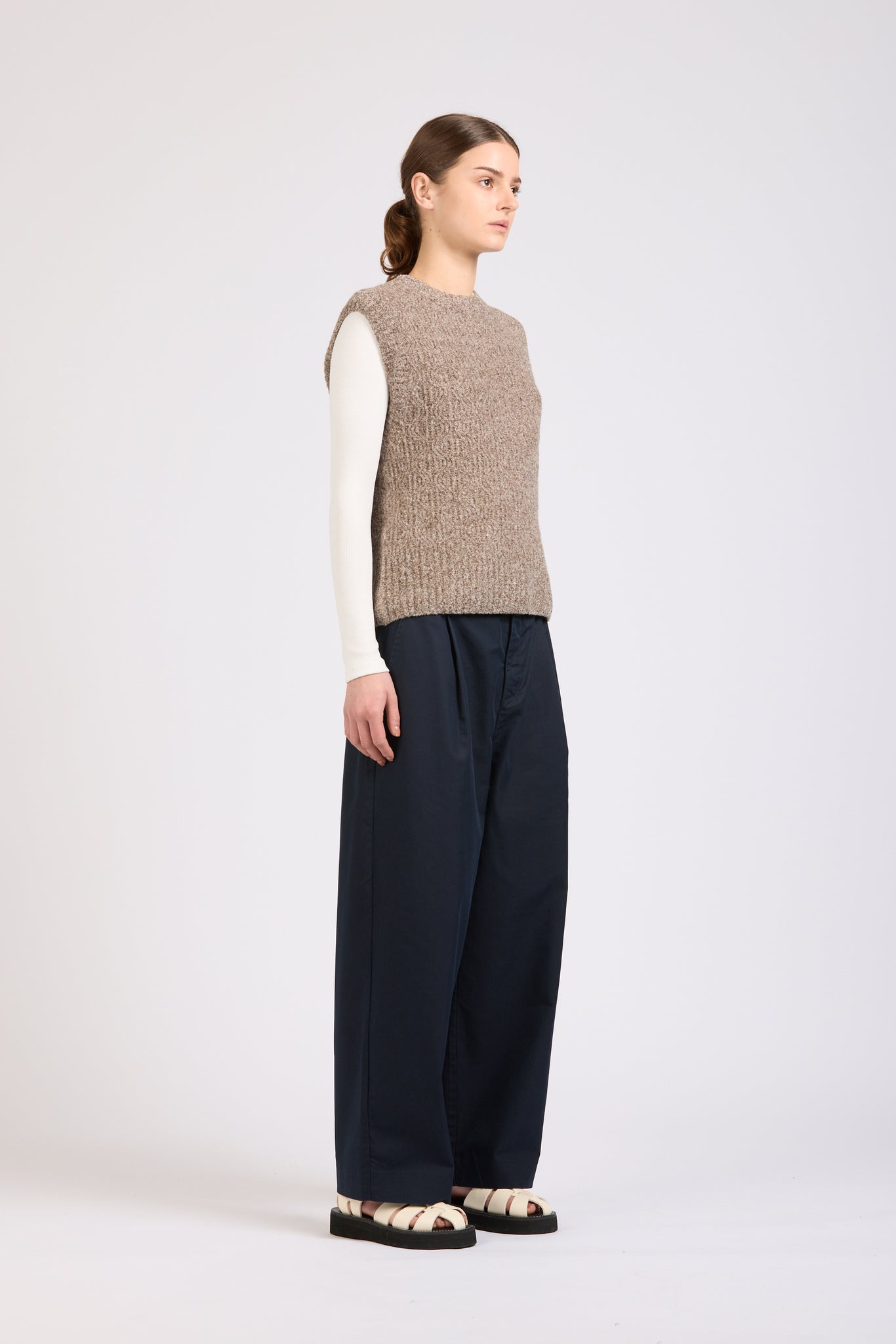 Club Alpaca Vest, Hazel