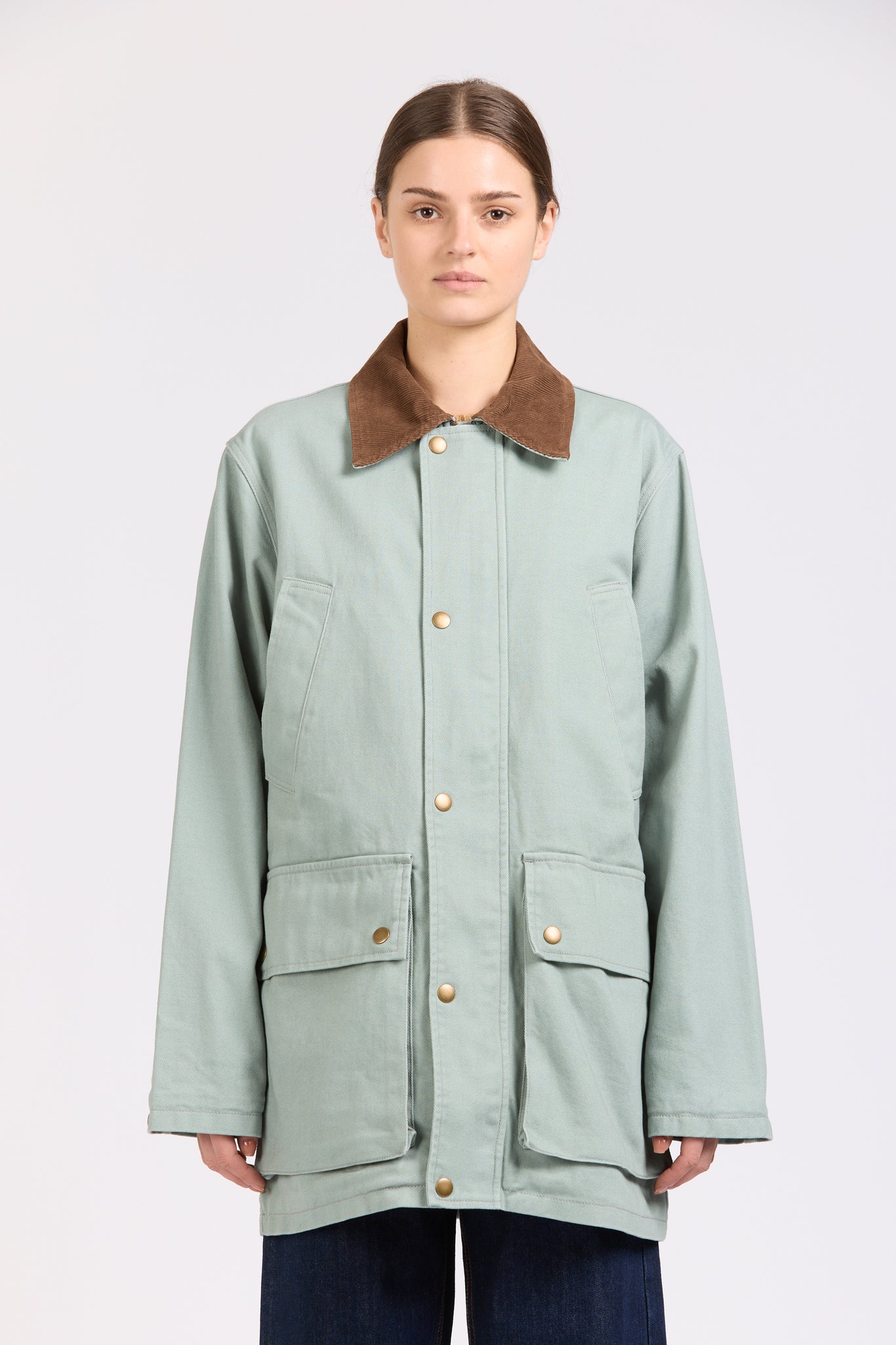 Poacher's Jacket, Heavy Twill, Dusty Blue