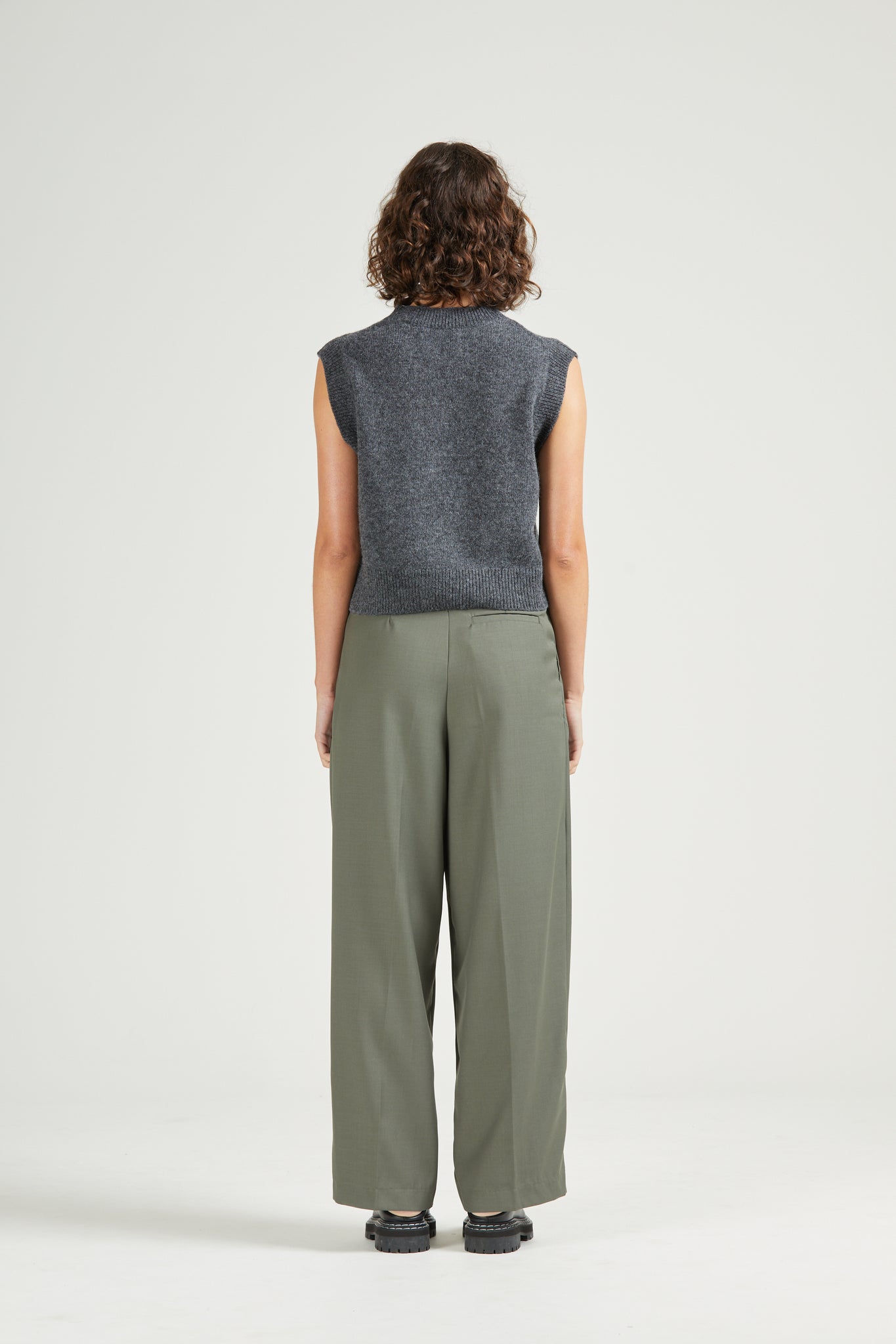 Pleat Pant, Sage