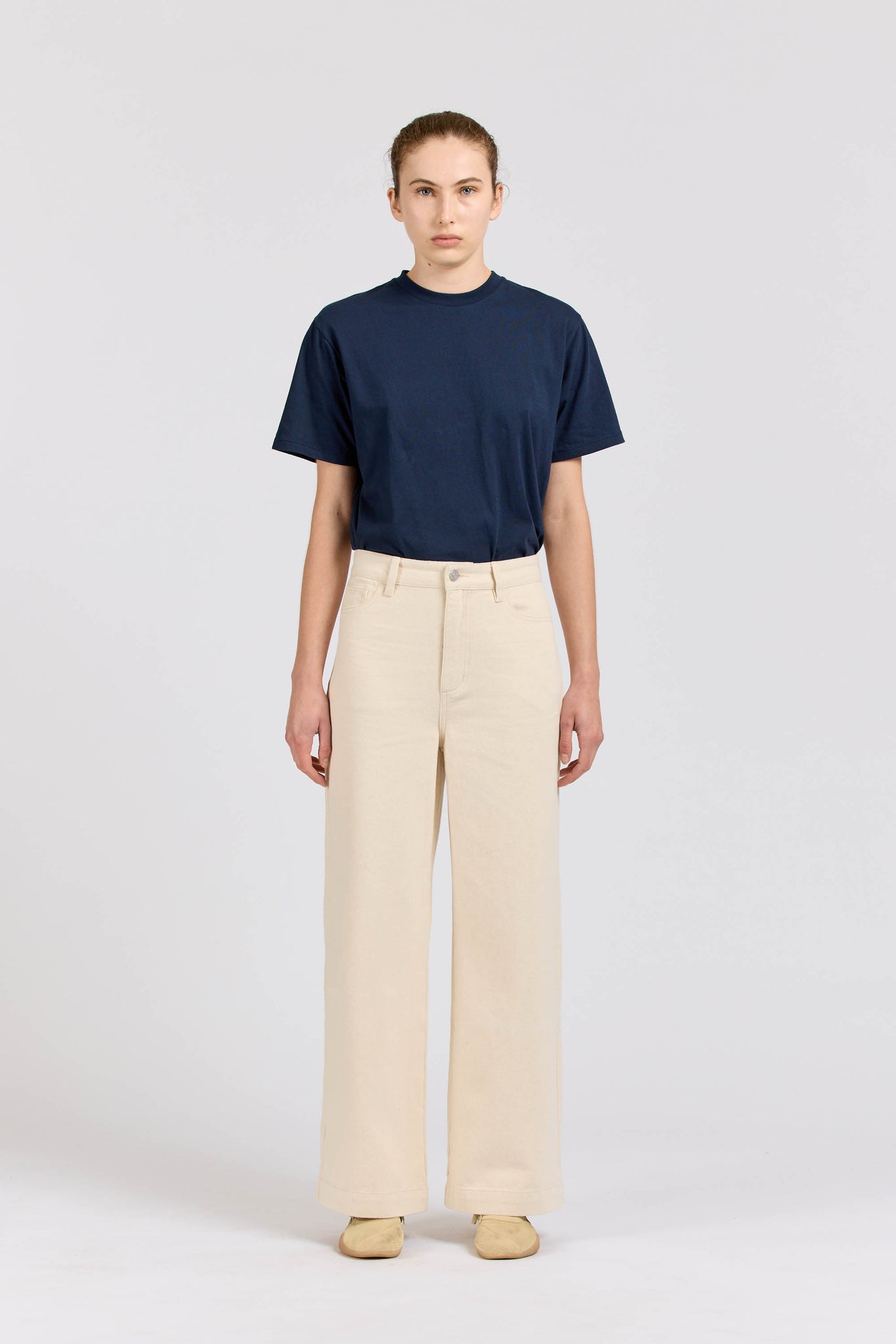 Women's Wide Leg Jean, Natural