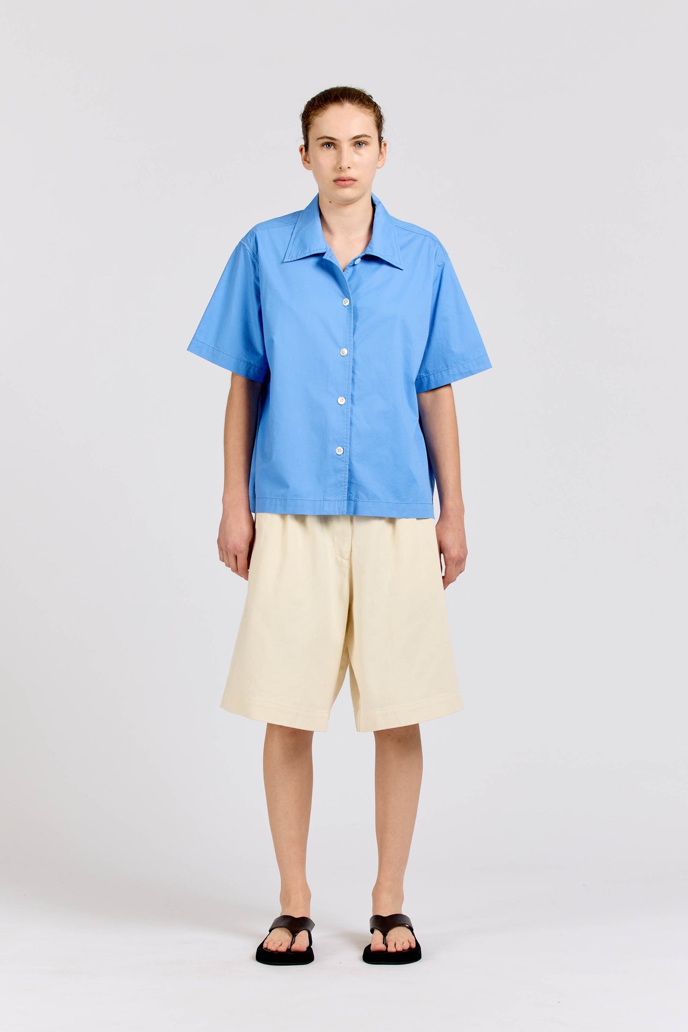 Maxi Shirt Short Sleeve, Sky Blue