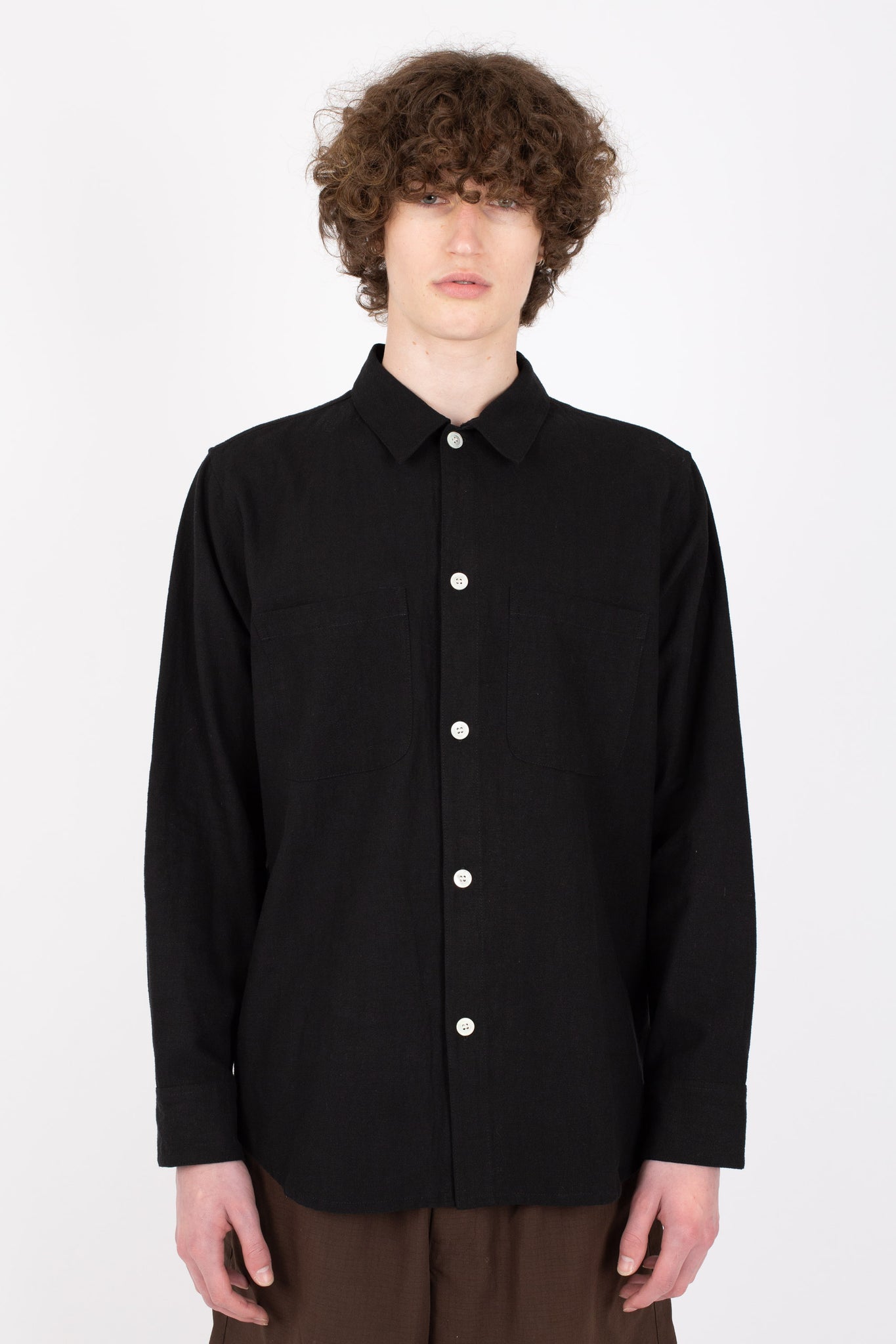 Curve Shirt, Hachiko, Black