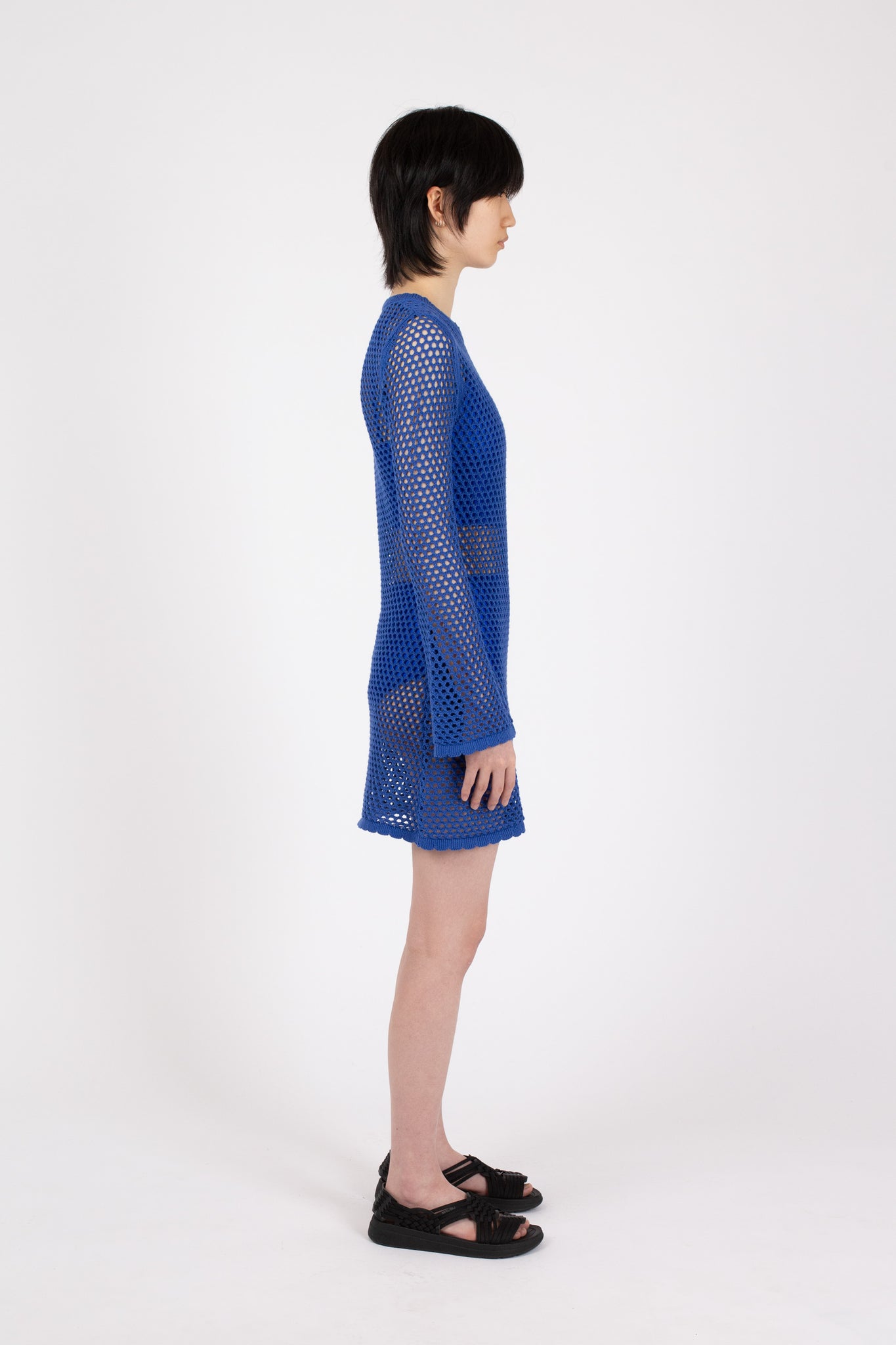 Crochet Dress, Cobalt