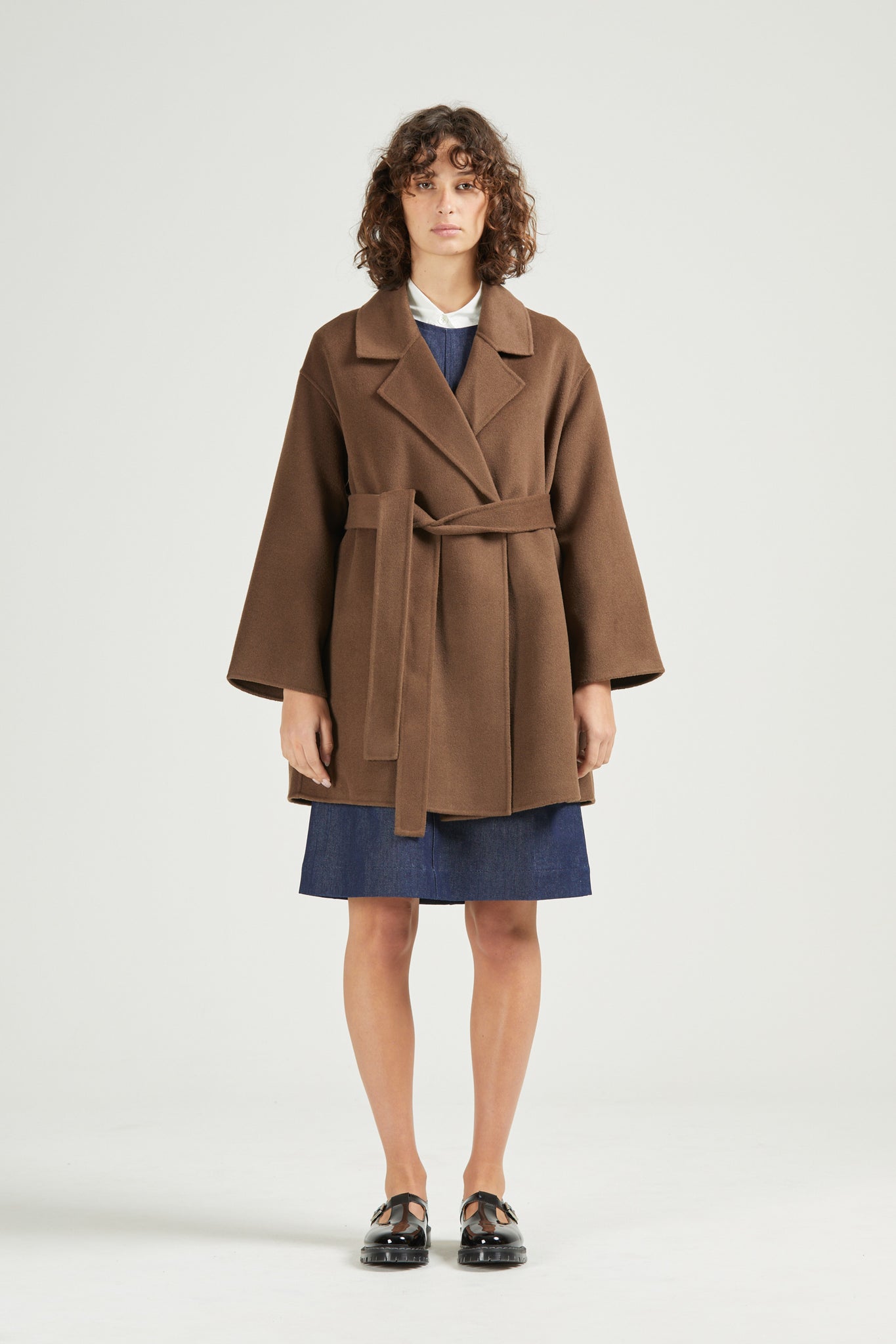 Solace Wool Coat, Cocoa