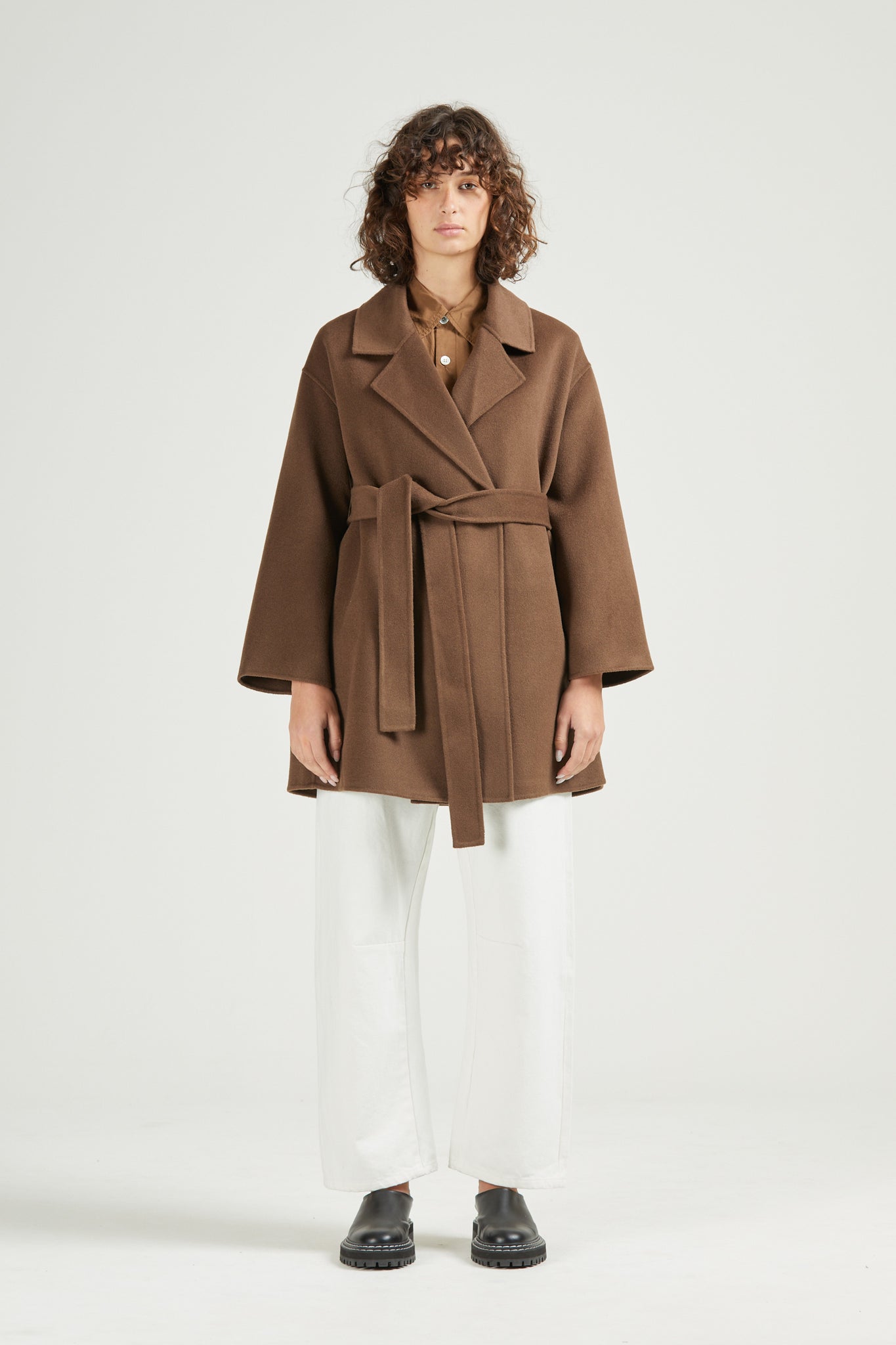 Solace Wool Coat, Cocoa