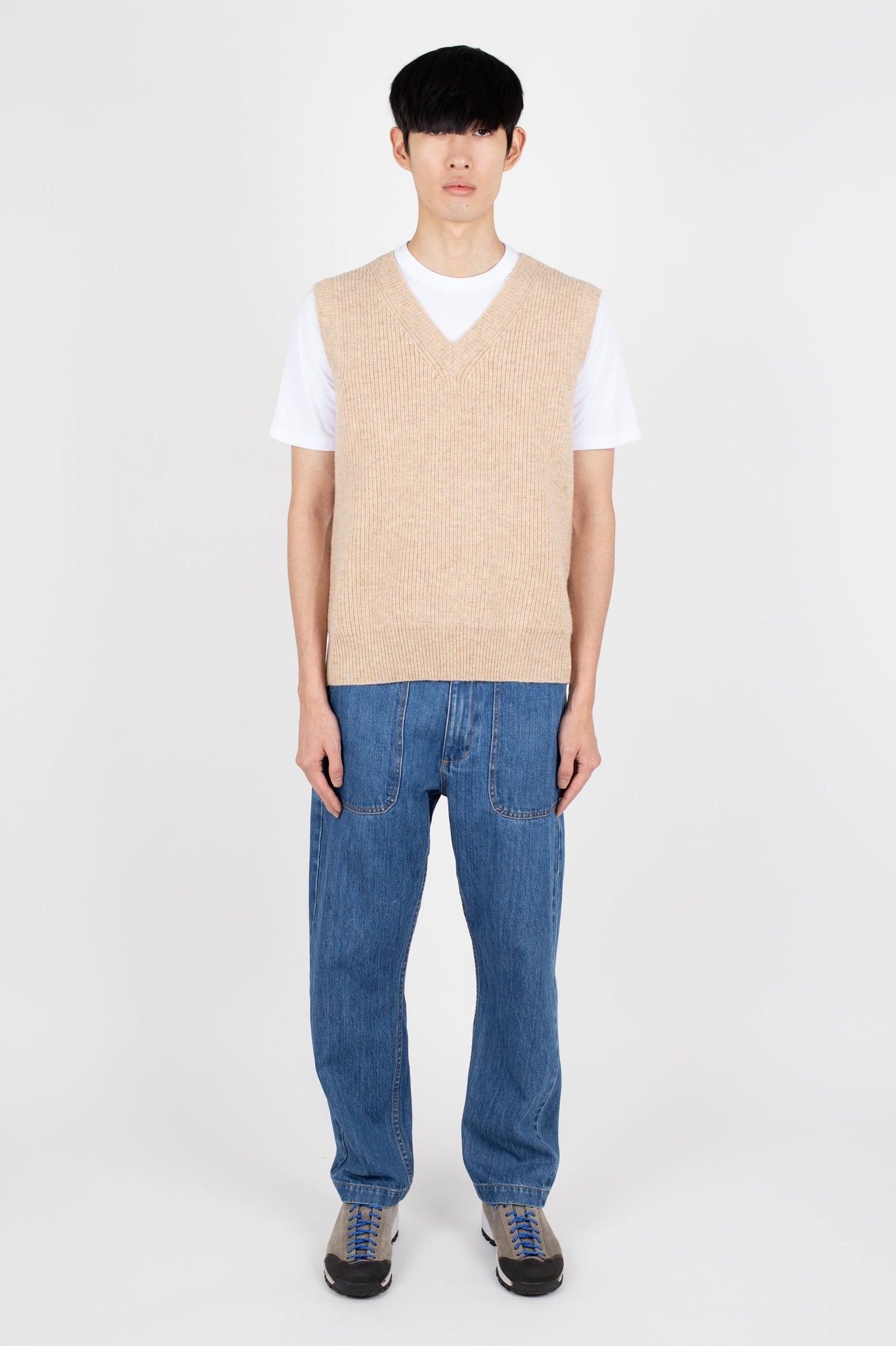 Fisherman Rib Vest, Sand