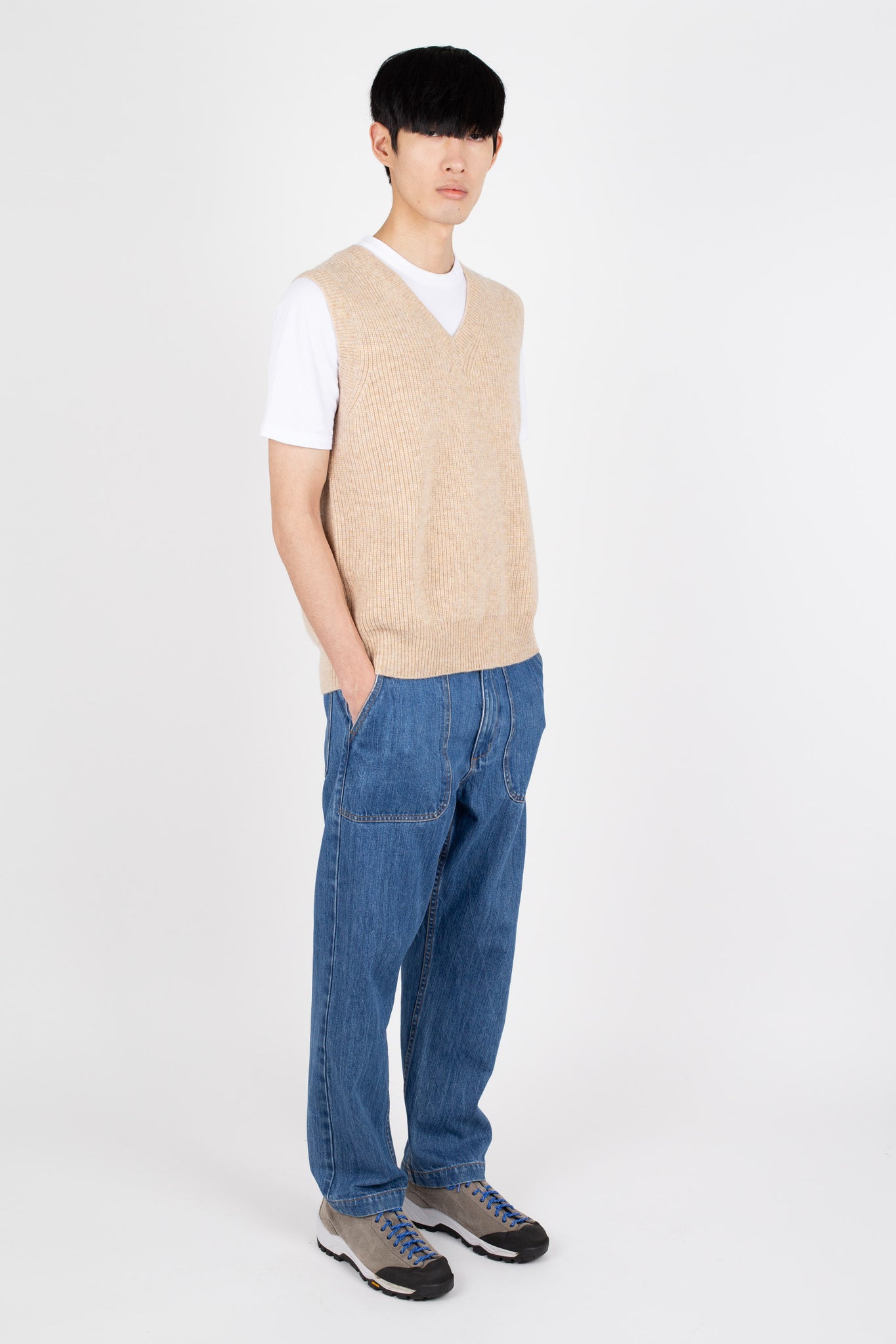 Fisherman Rib Vest, Sand