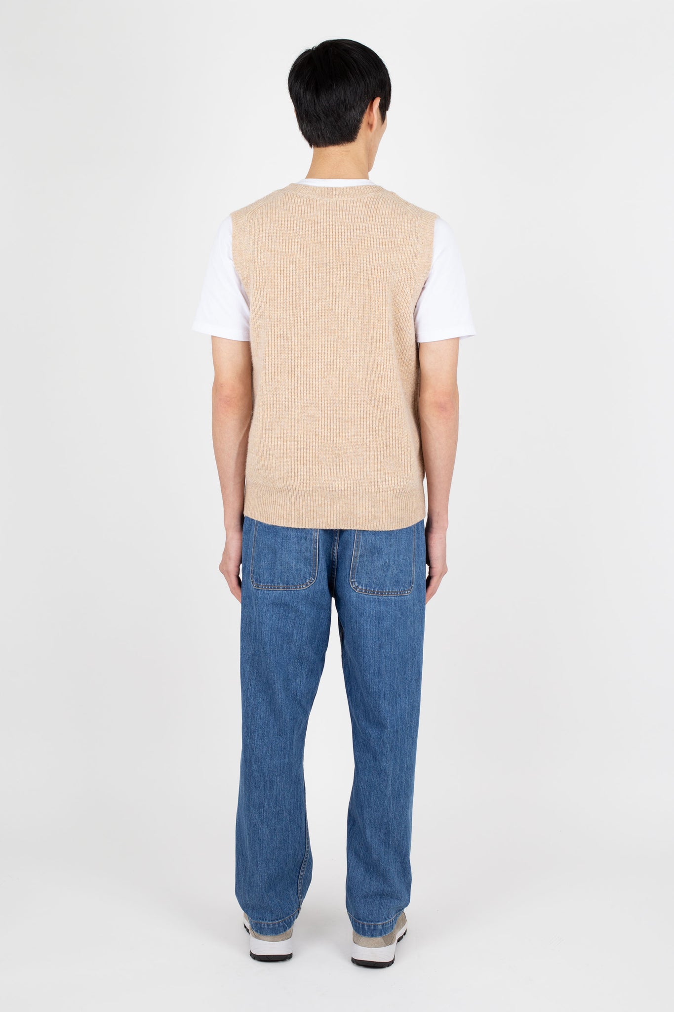 Fisherman Rib Vest, Sand