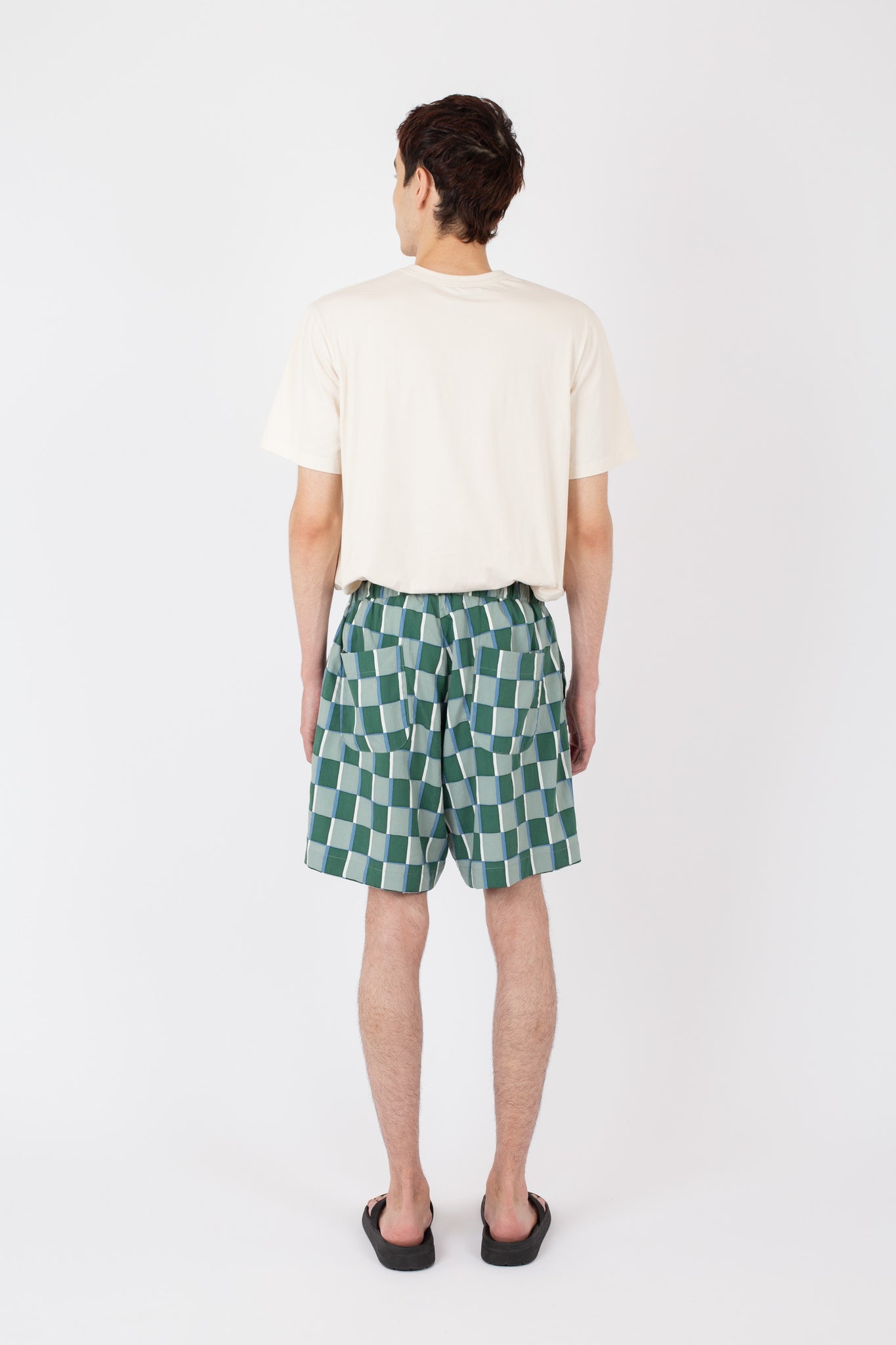 Easy Short, Checkerboard, Sage