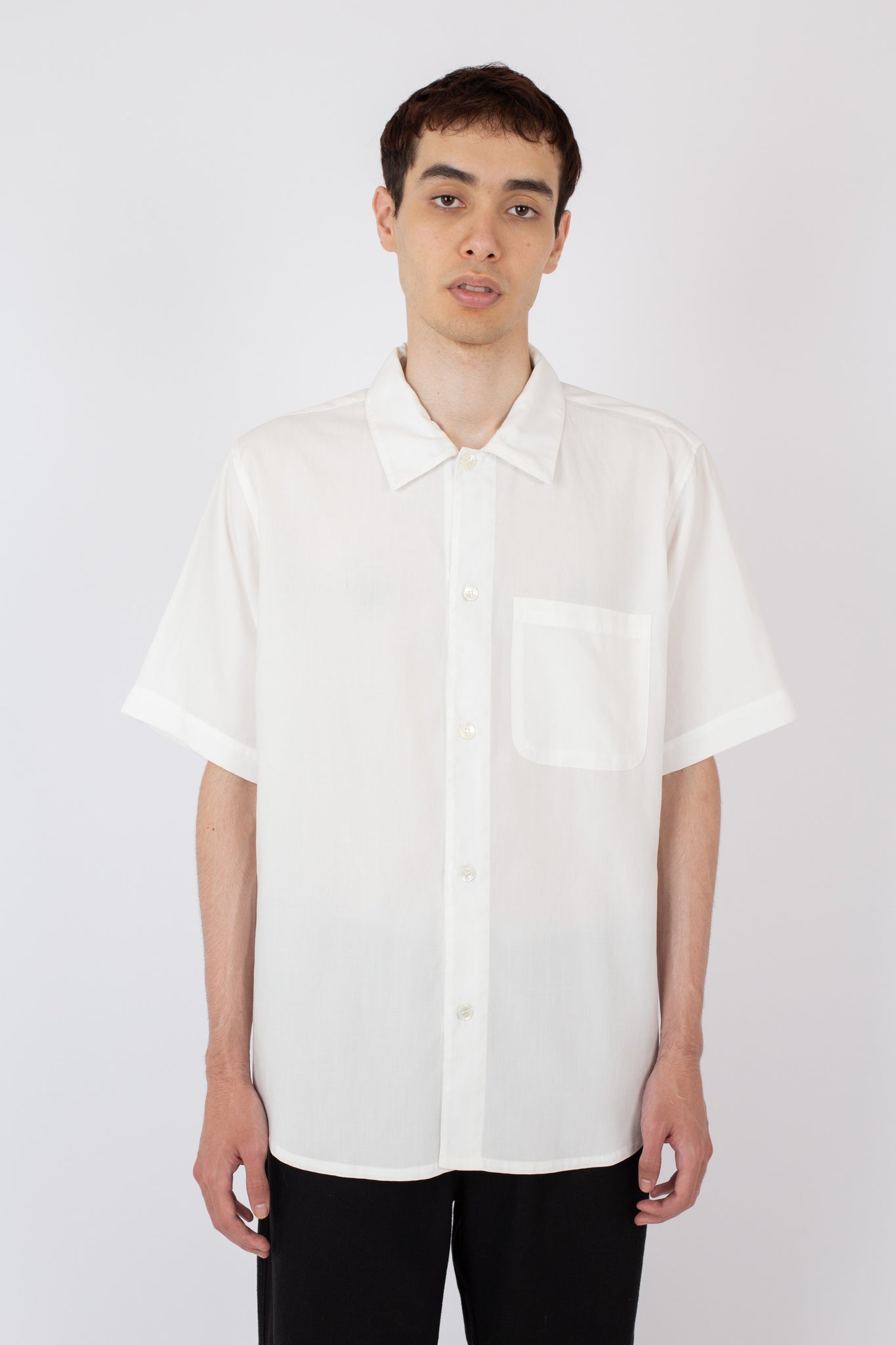 Curve Shirt SS, Lyocell, Off White