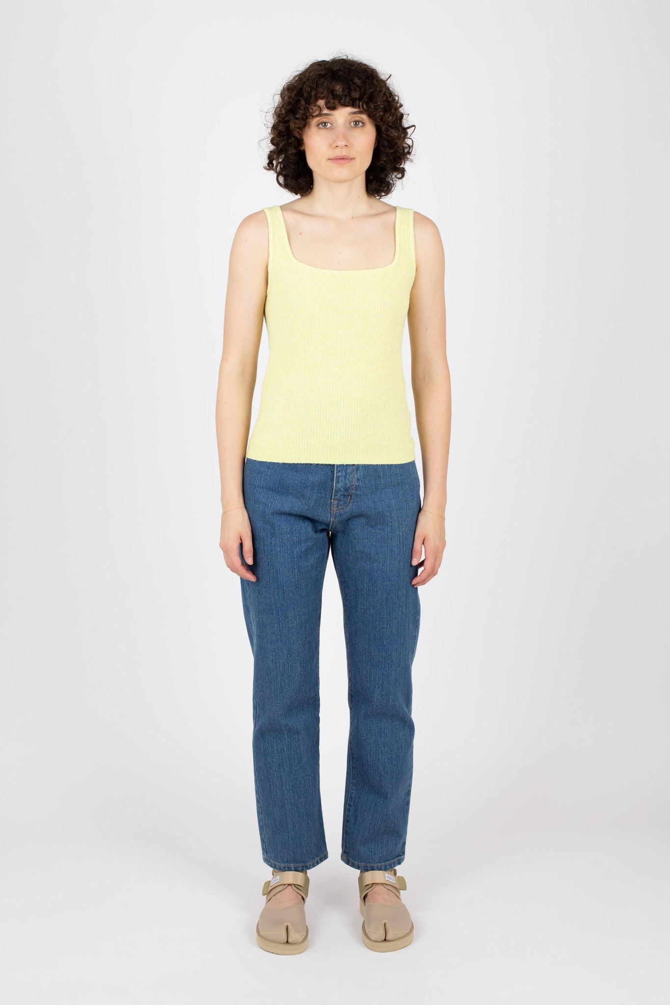 Tank Rib Top, Lemonade
