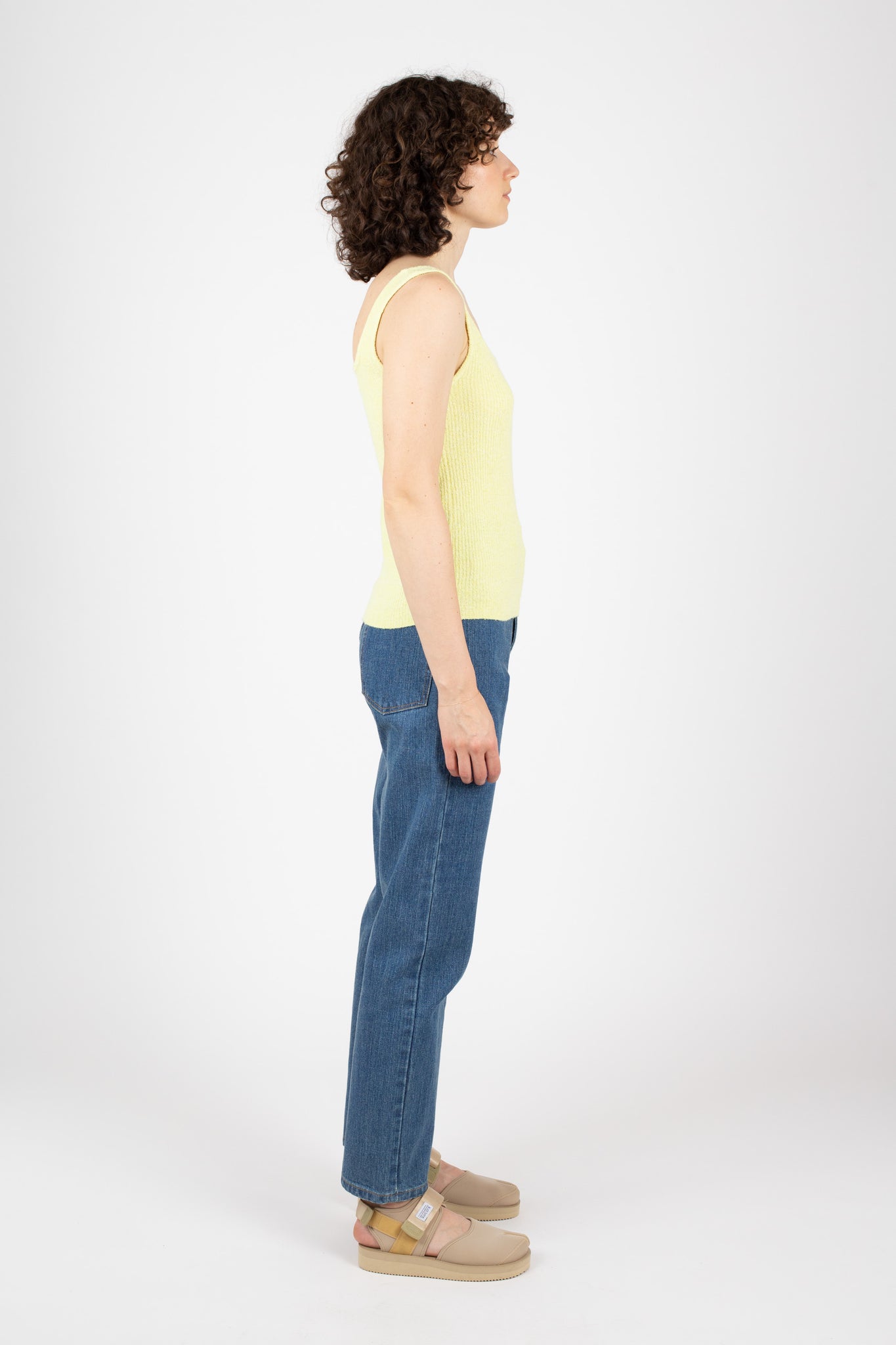 Tank Rib Top, Lemonade