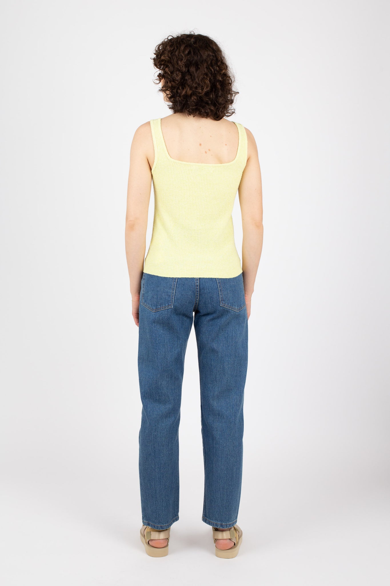 Tank Rib Top, Lemonade