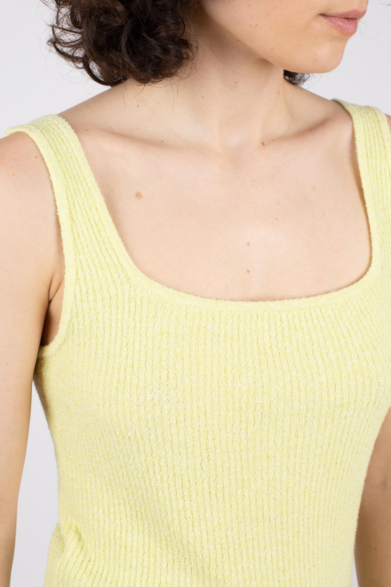 Tank Rib Top, Lemonade