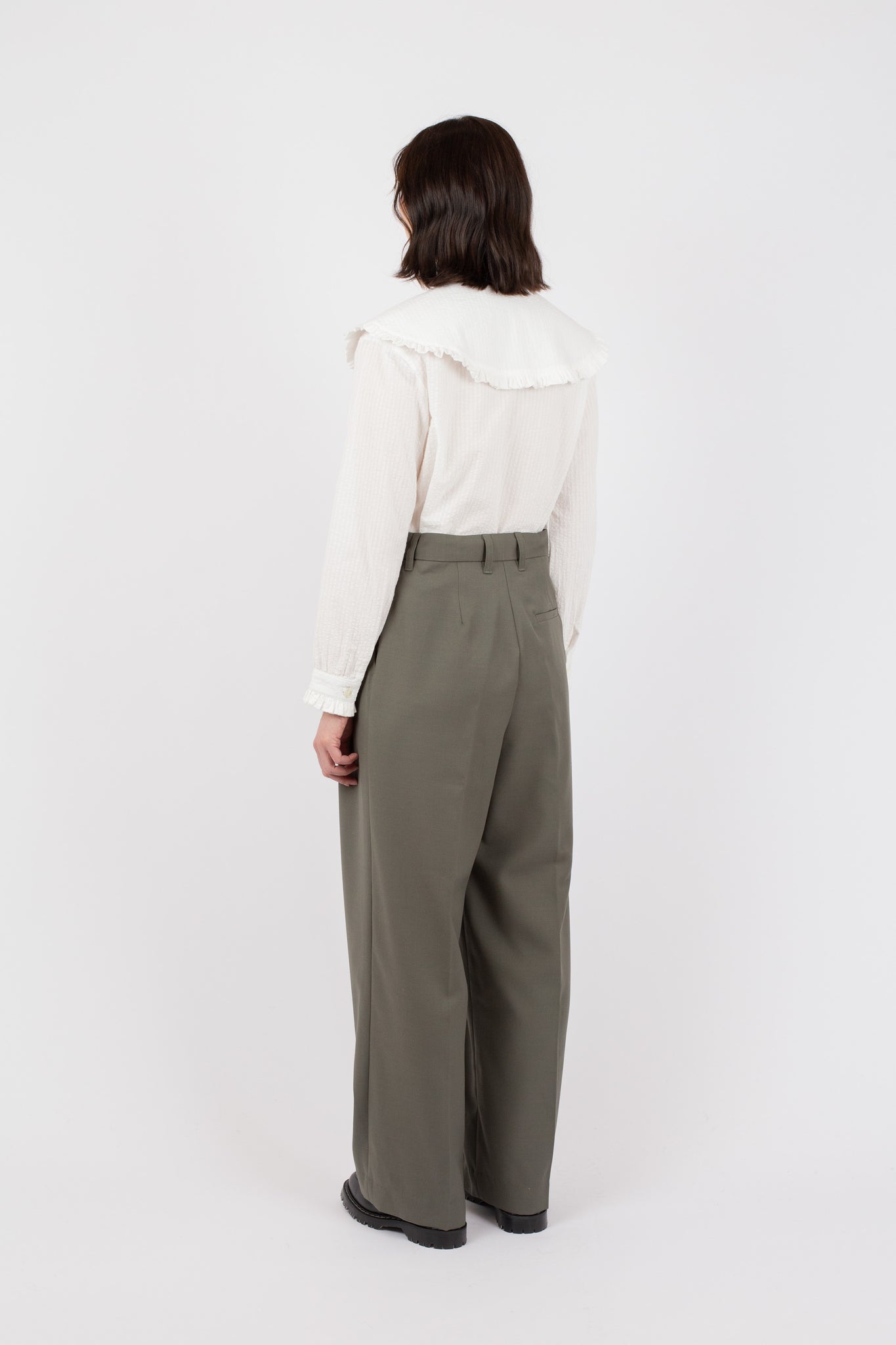 Pleat Pant, Sage