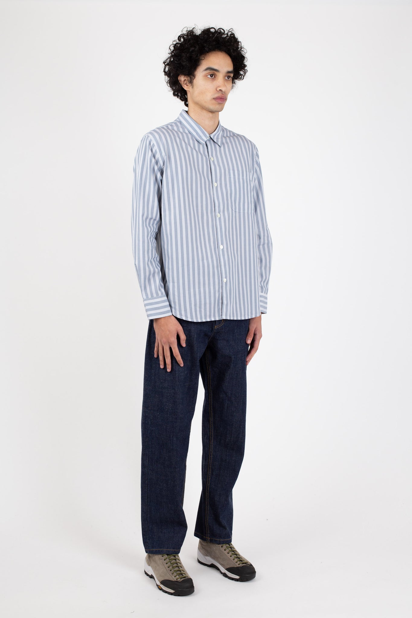 Men's Super Shirt, Blue Stripe