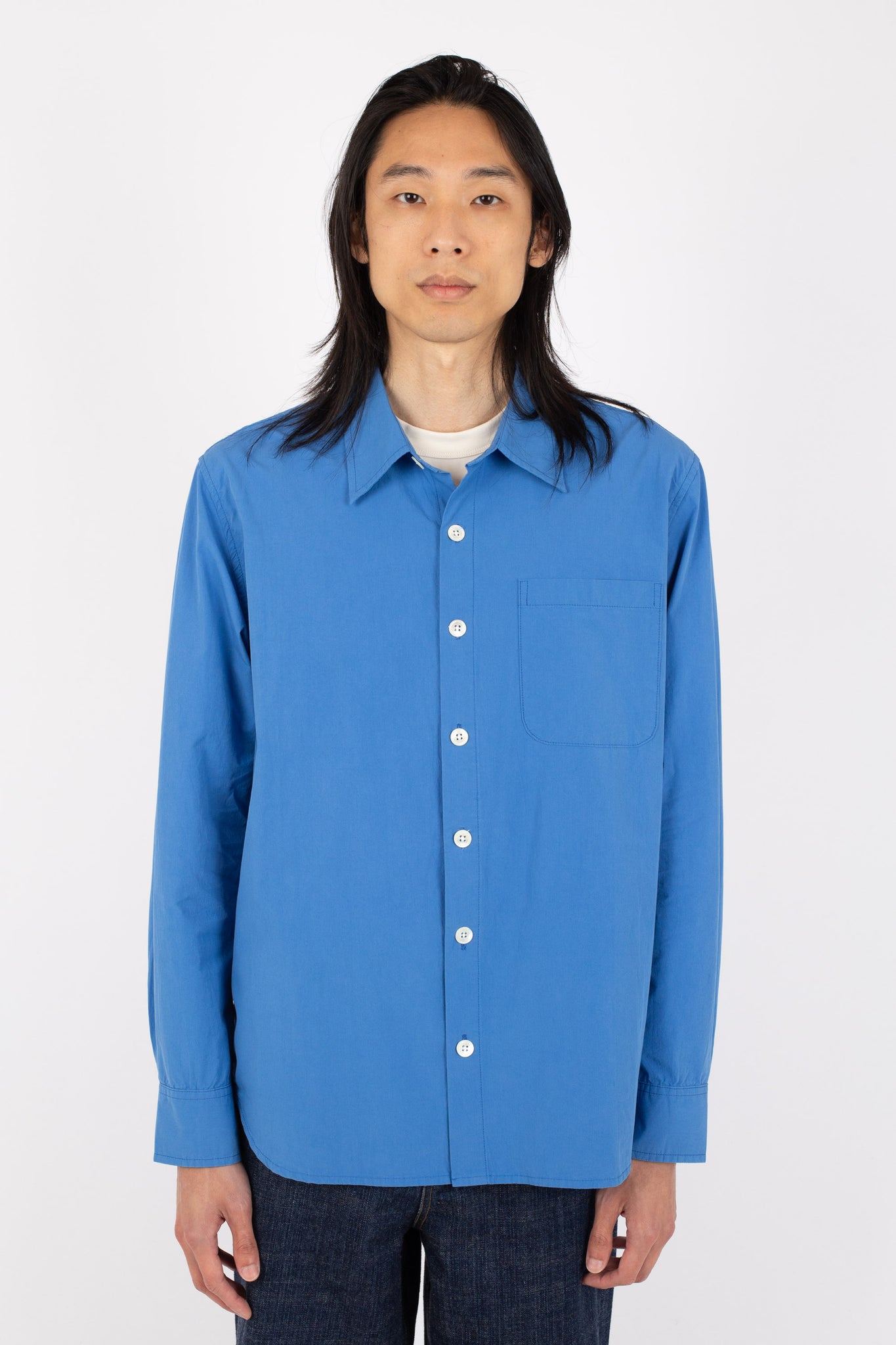 Men's Super Shirt, Poplin, Blue