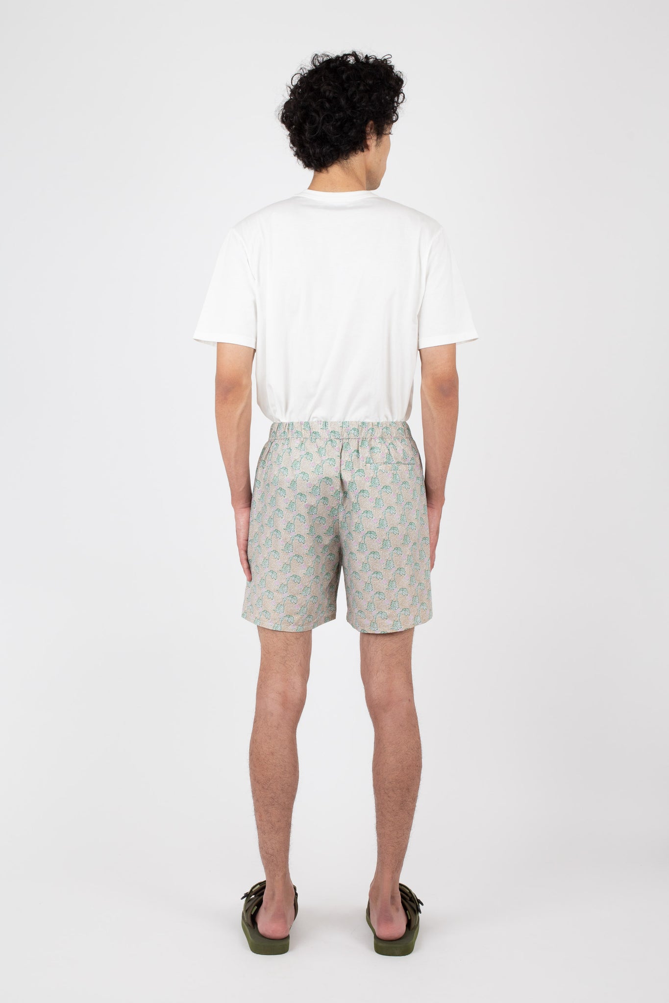 Lounge Shorts, Camden Print, Green