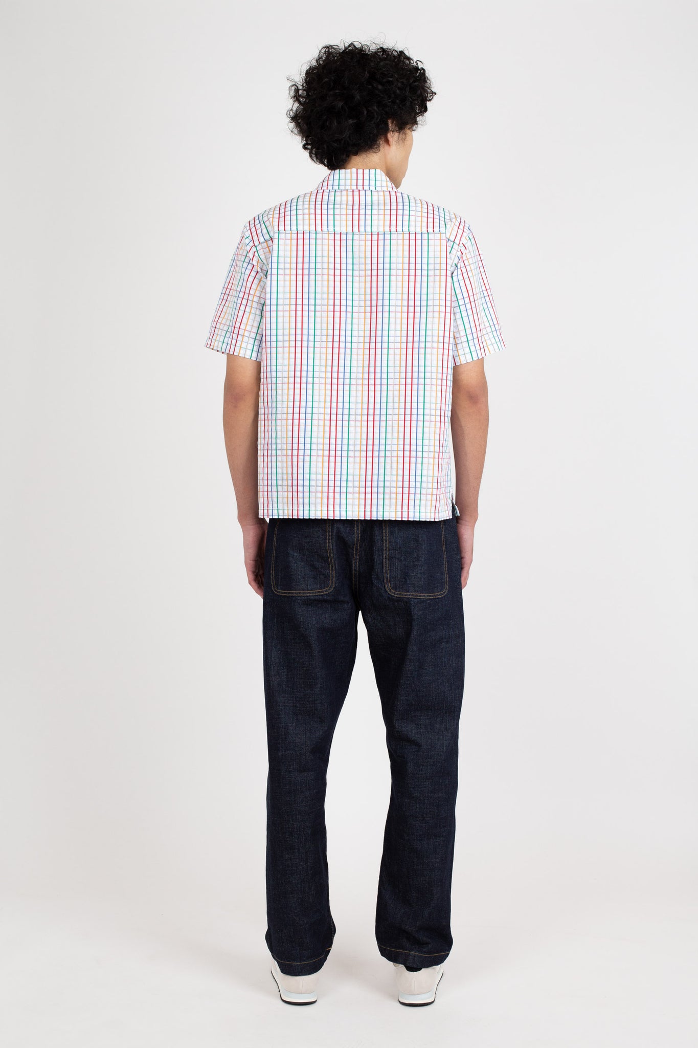 Box Shirt Short Sleeve, Multi Check