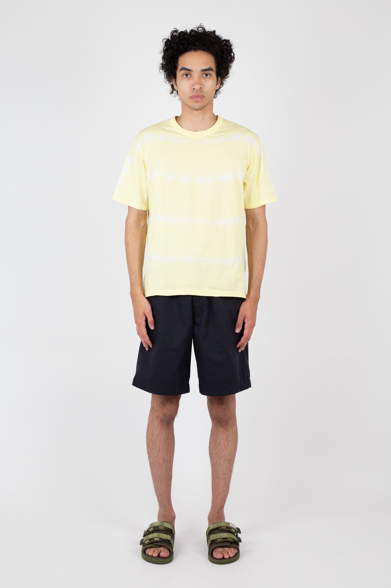 Tie Dye Tee, Men's, Lemon Stripe