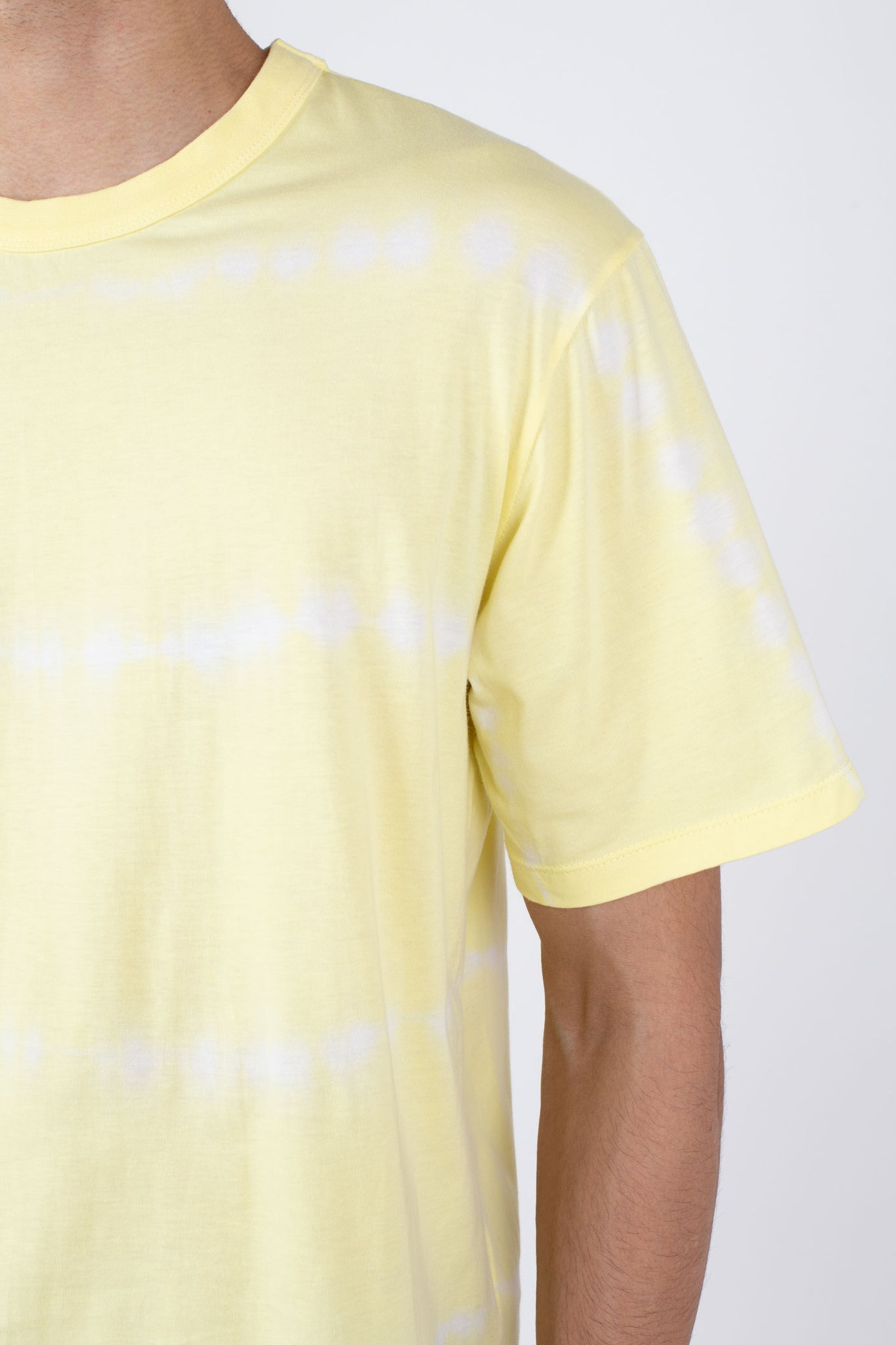 Tie Dye Tee, Men's, Lemon Stripe