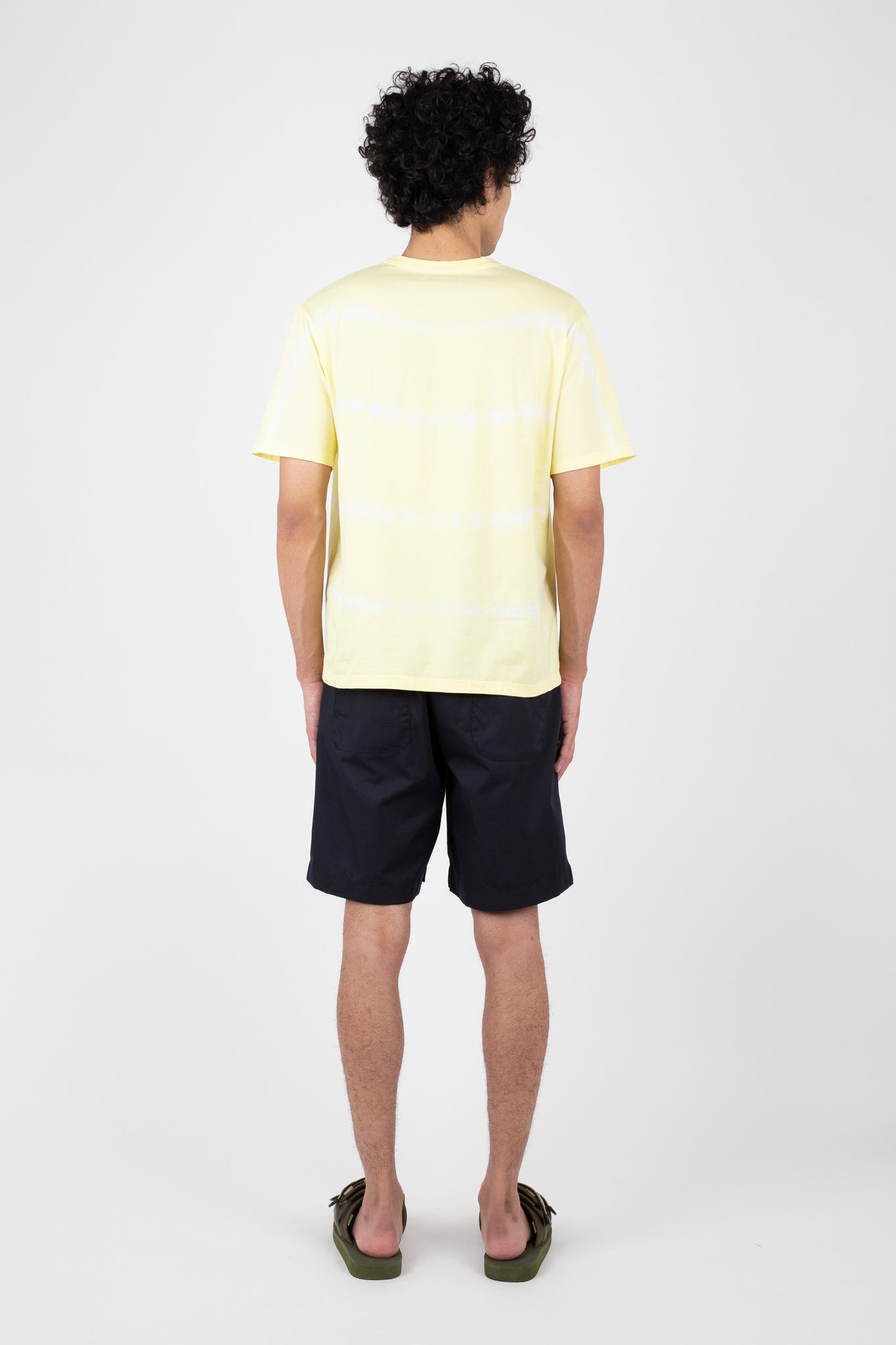 Tie Dye Tee, Men's, Lemon Stripe