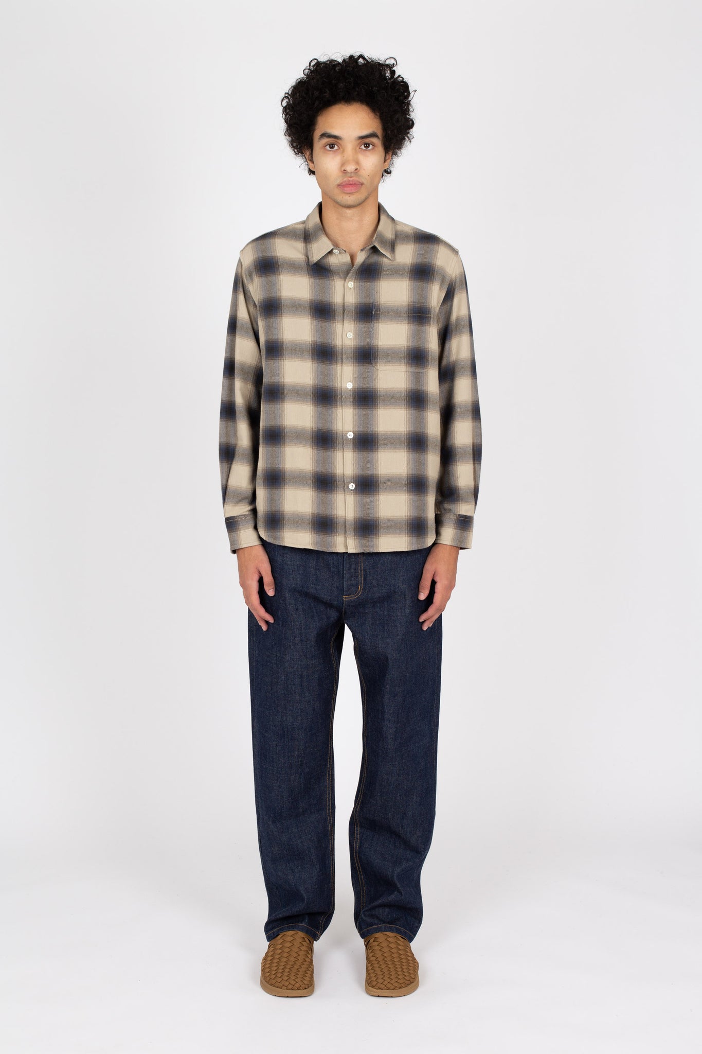 Men's Super Shirt, Flannel Check