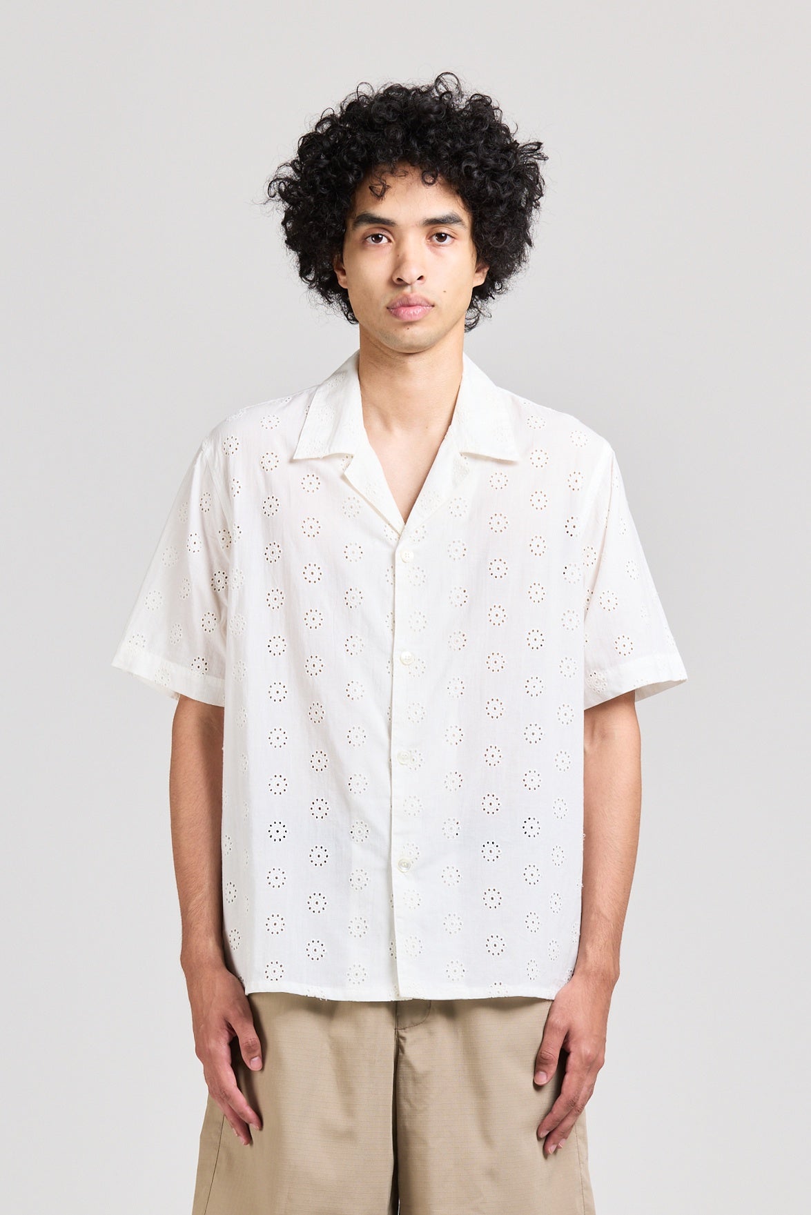 Mid West Short Sleeve, Sun Weave, White