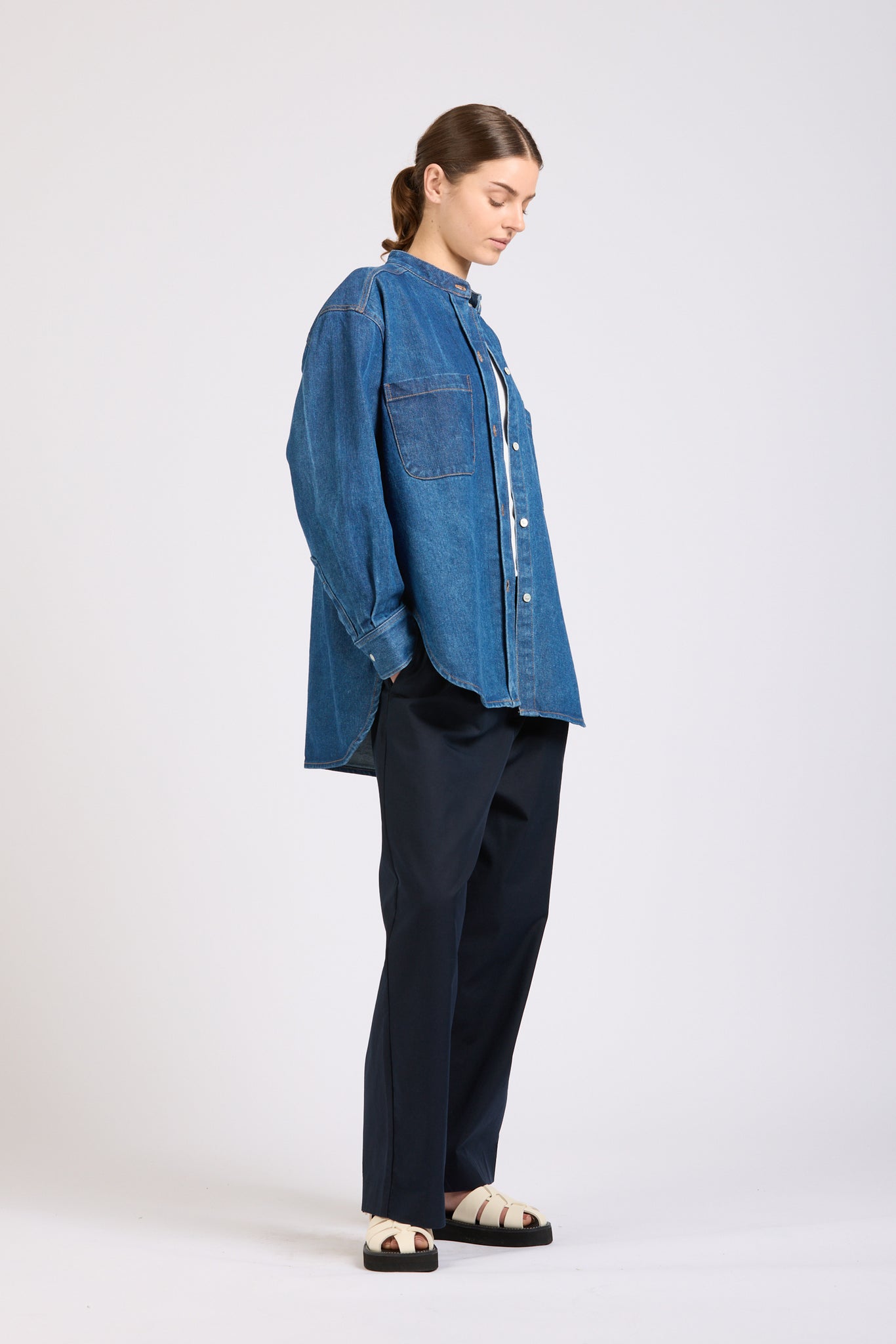 Wave Shirt, Denim