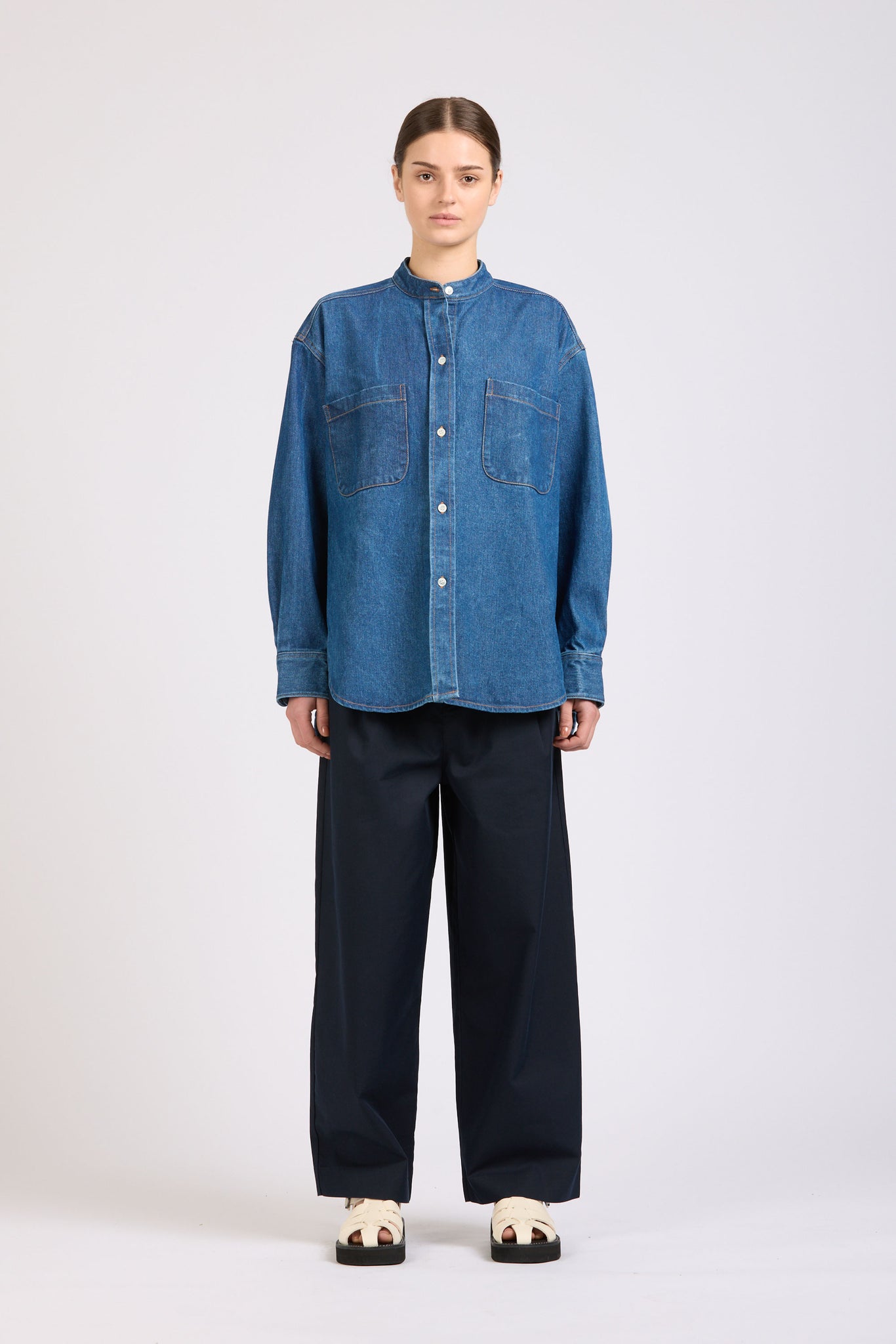 Wave Shirt, Denim