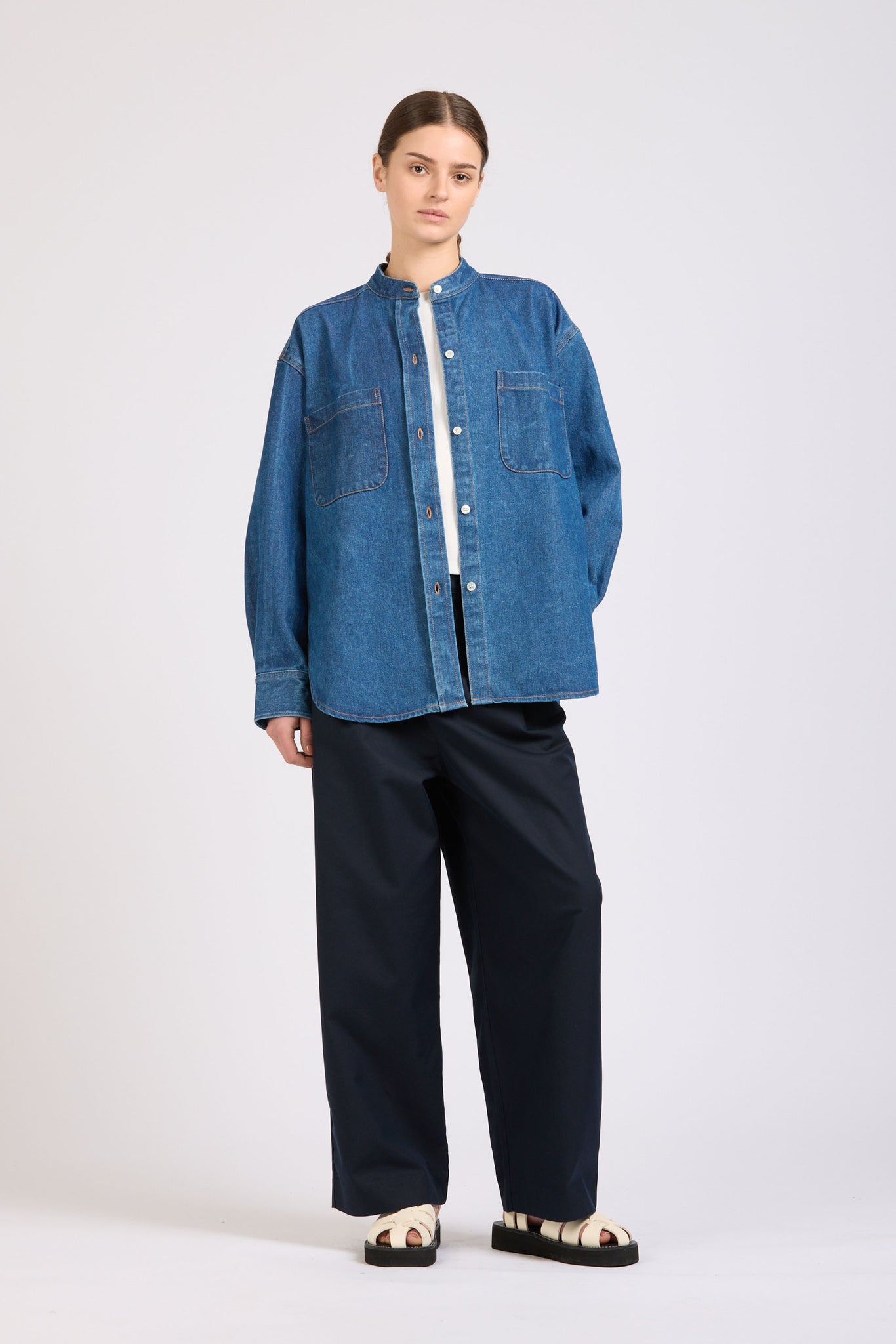 Wave Shirt, Denim