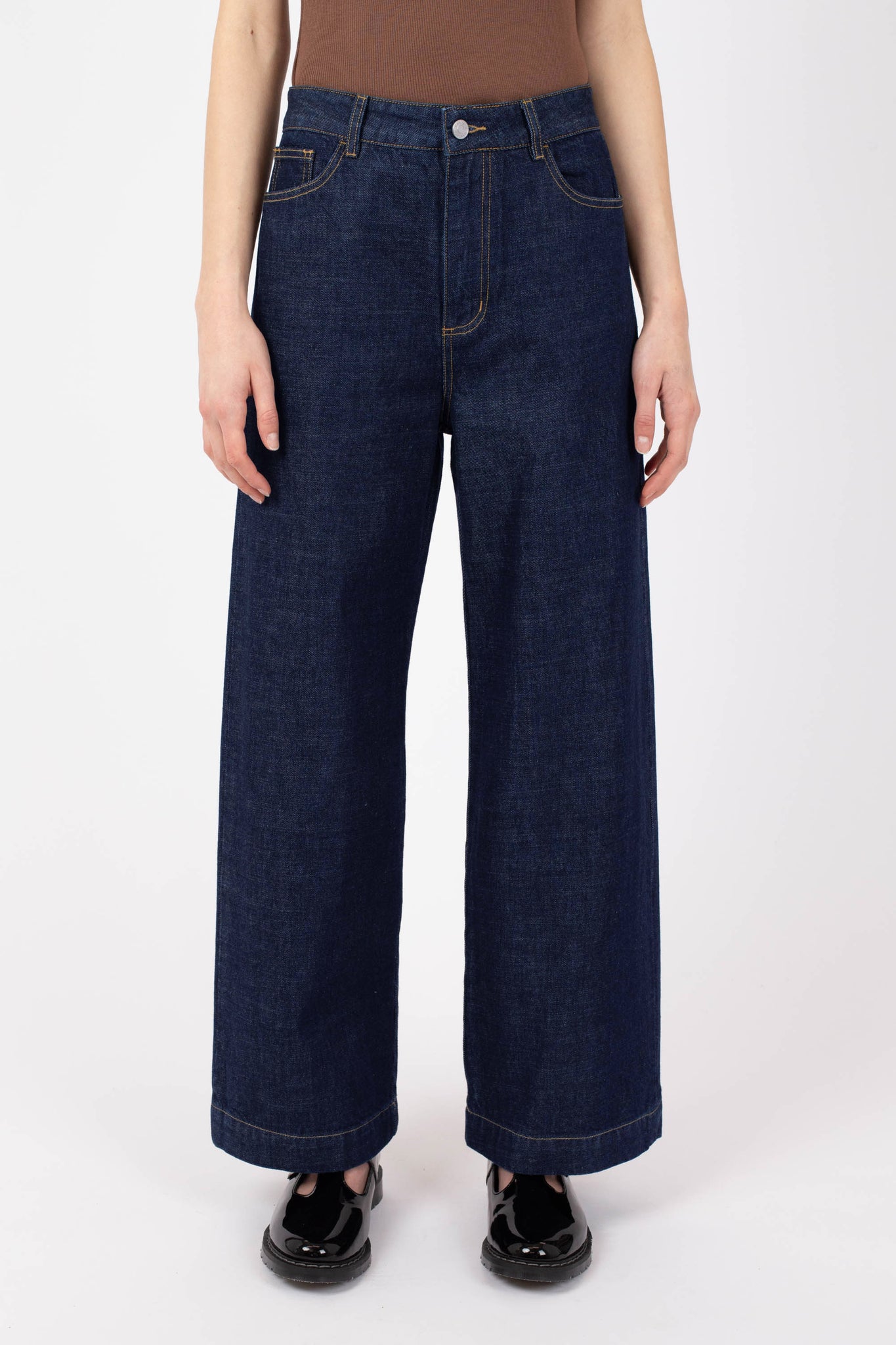 Women's Wide Selvedge Jean, Indigo