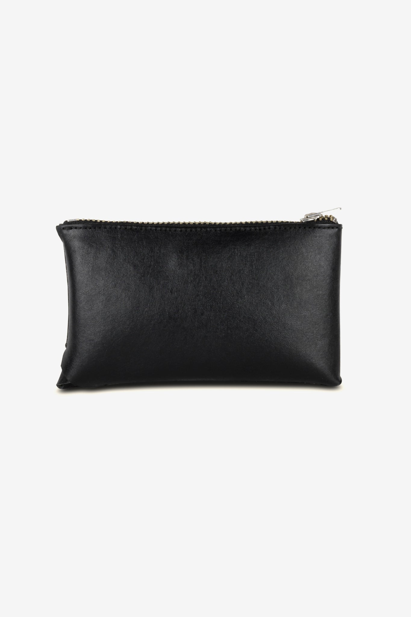 Zipped Coin Pouch, Large, Black