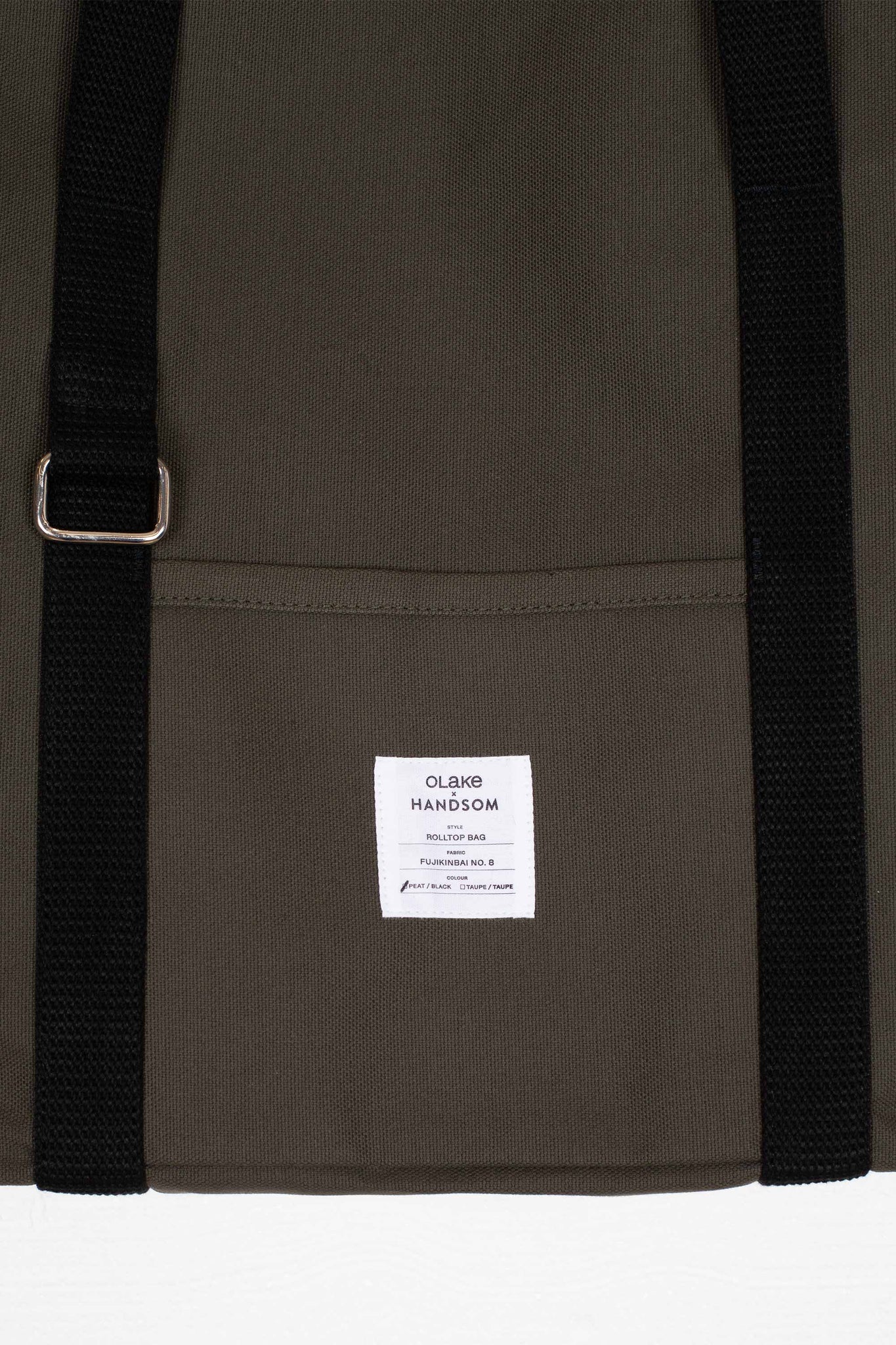 Roll Top Bag, Peat Canvas