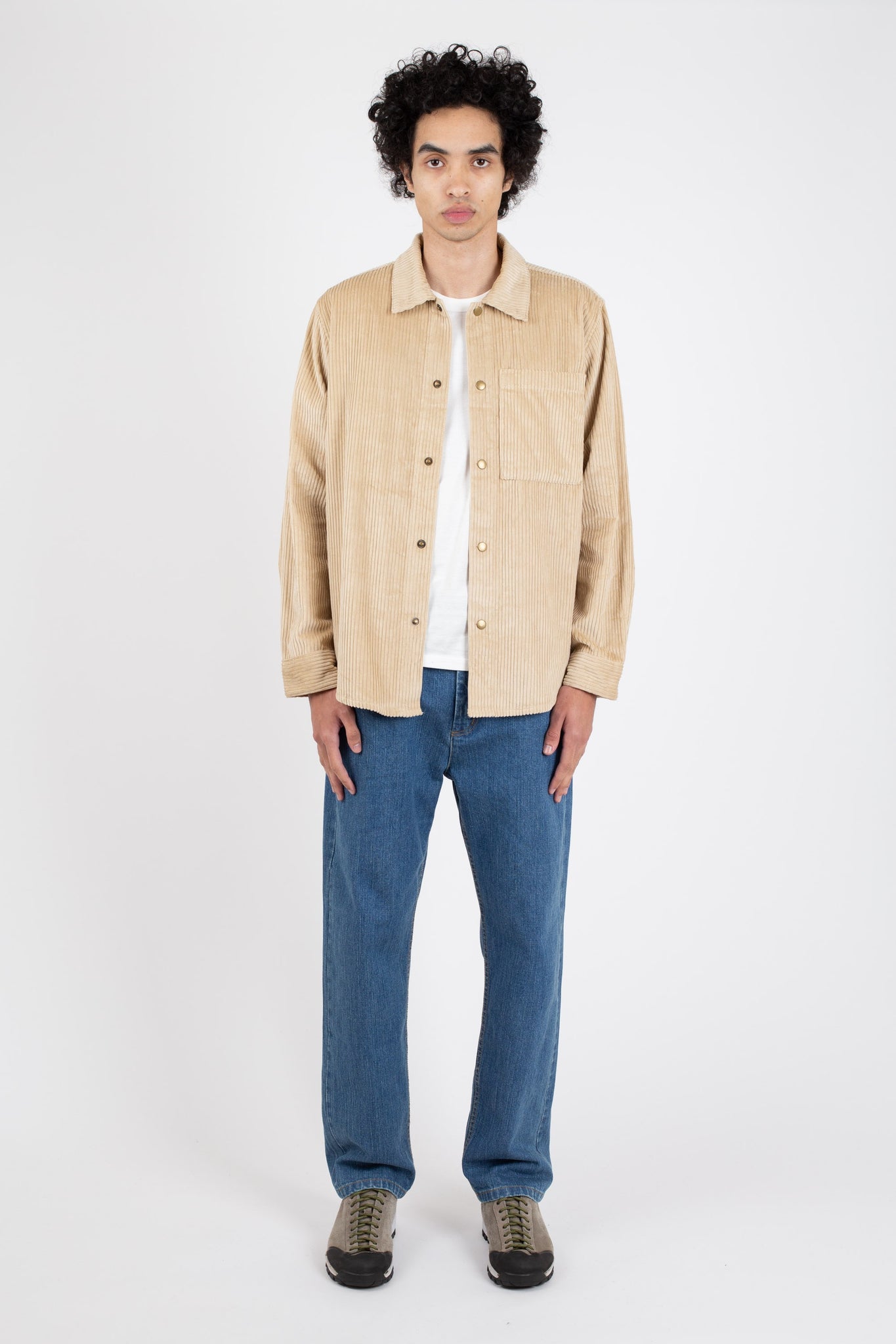 Corduroy Overshirt, Oat