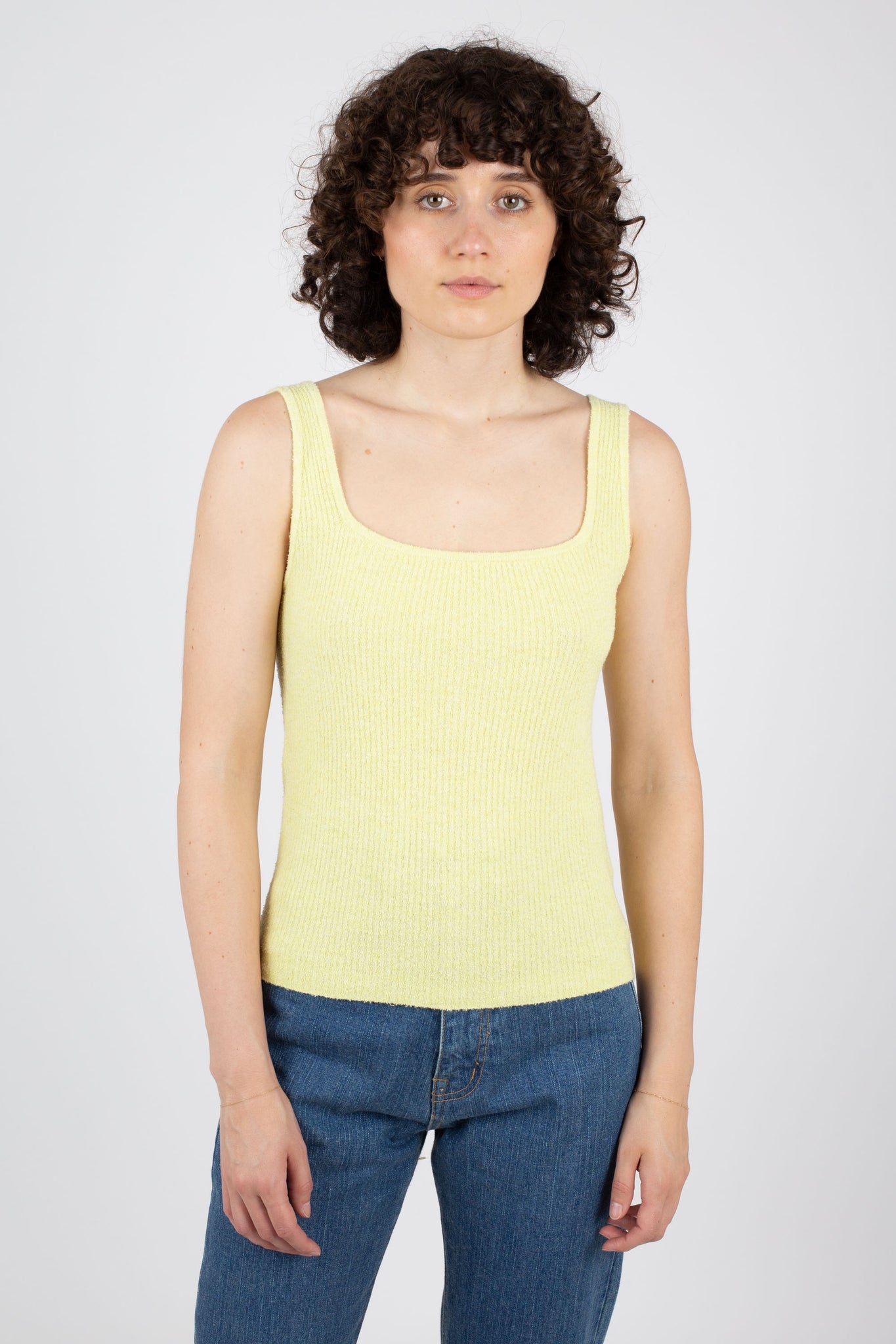 Tank Rib Top, Lemonade