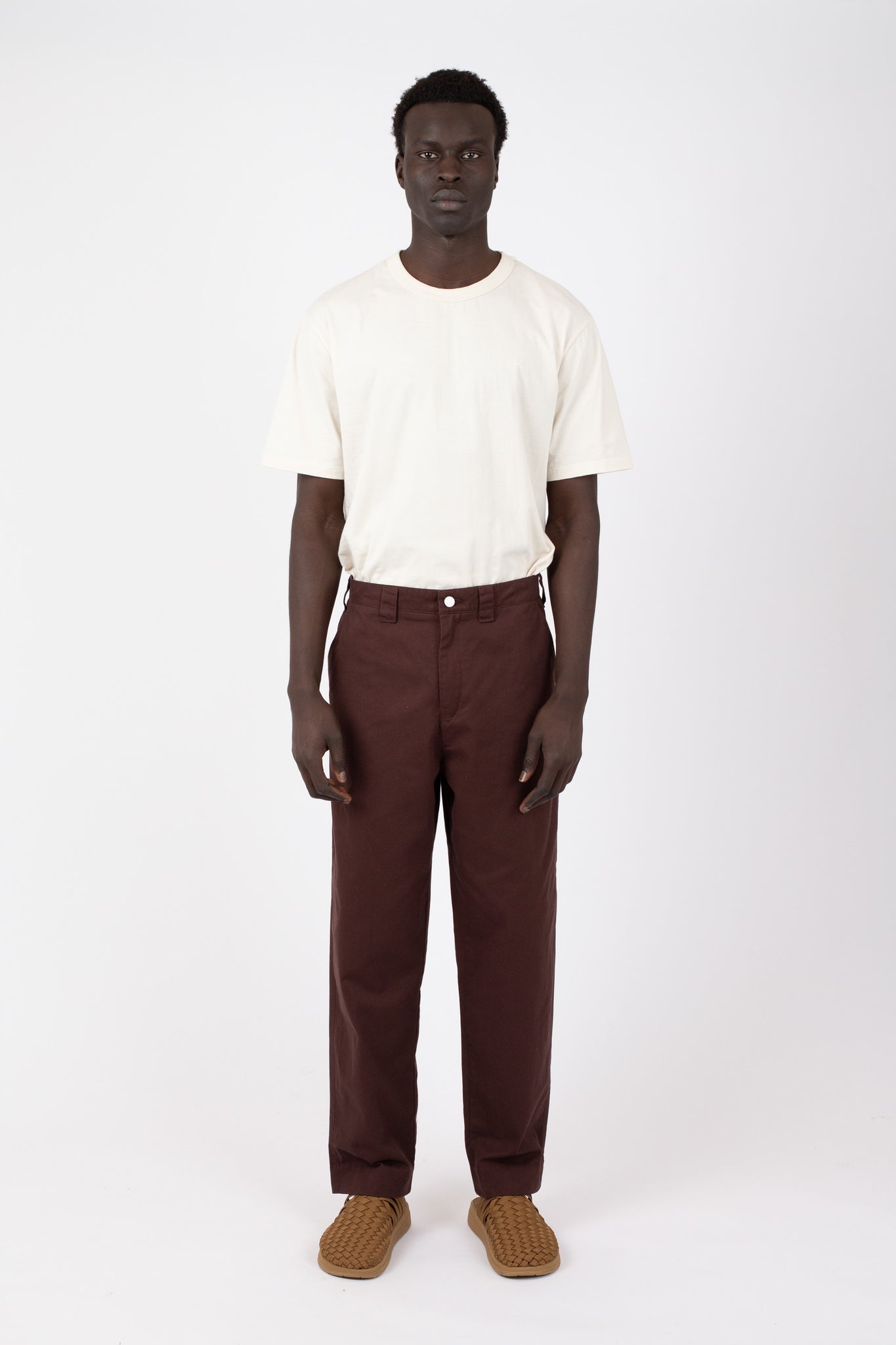Twill Officer Pant, Espresso