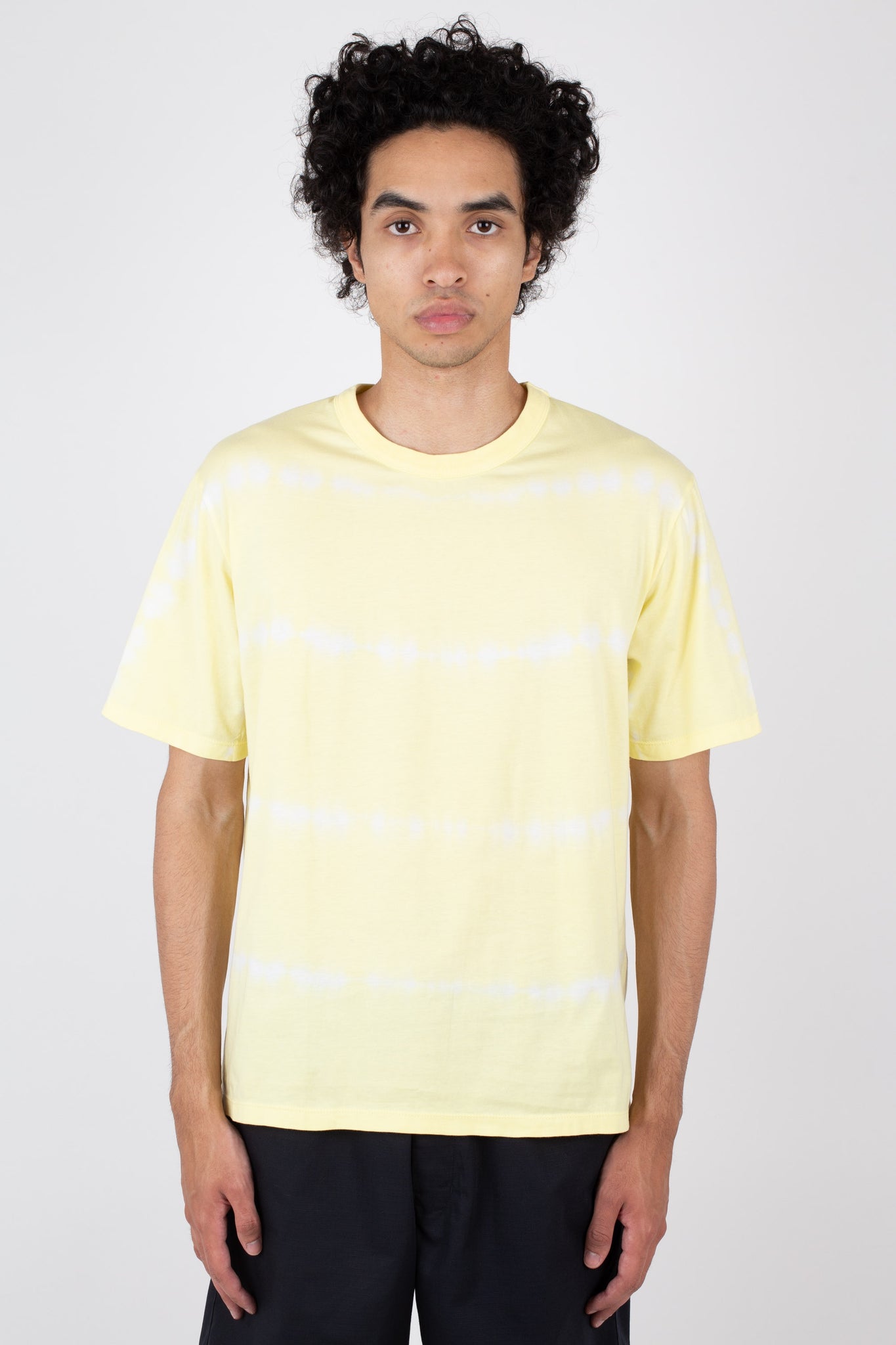 Tie Dye Tee, Men's, Lemon Stripe