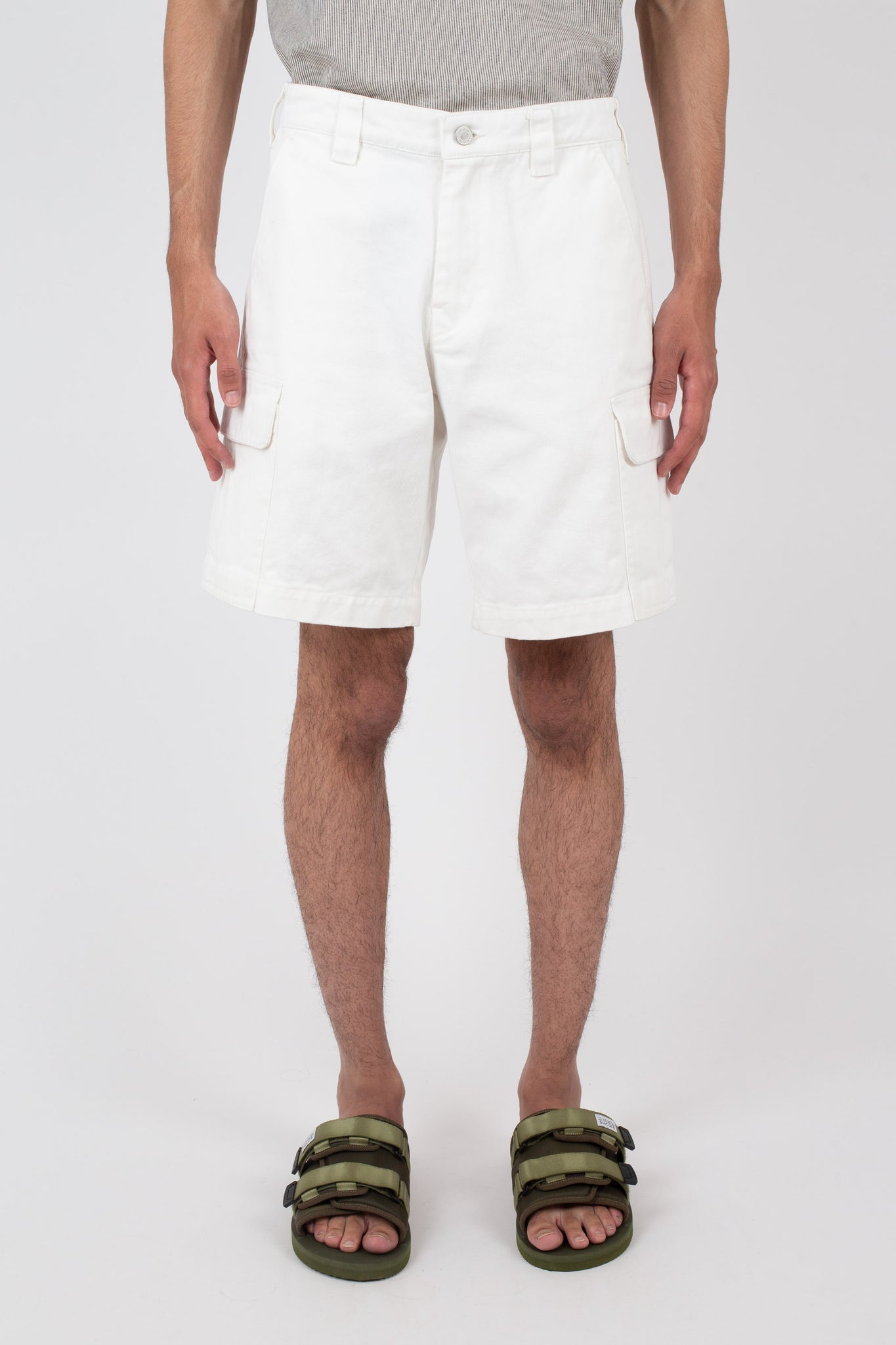 Cargo Shorts, White