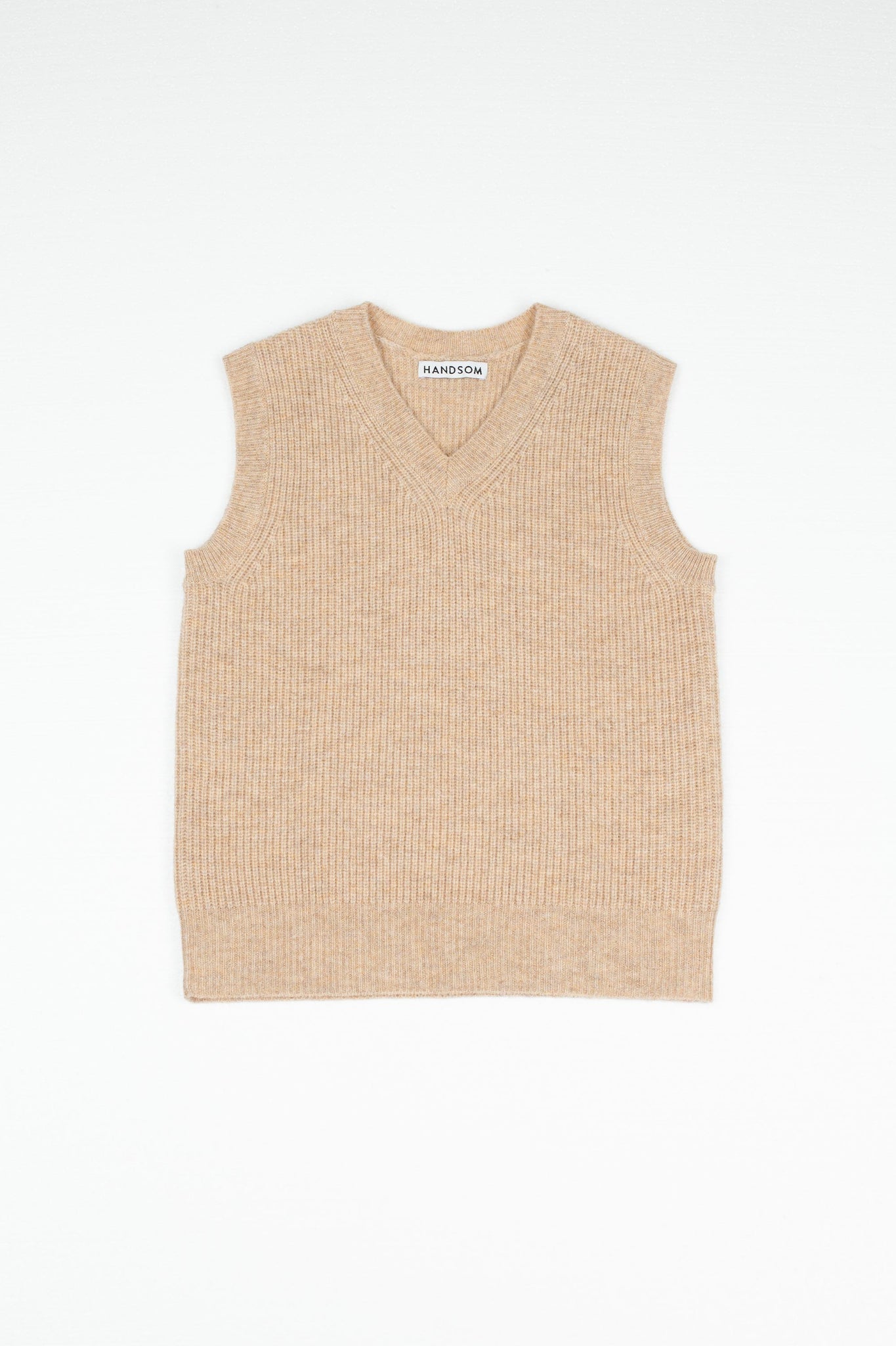 Fisherman Rib Vest, Sand